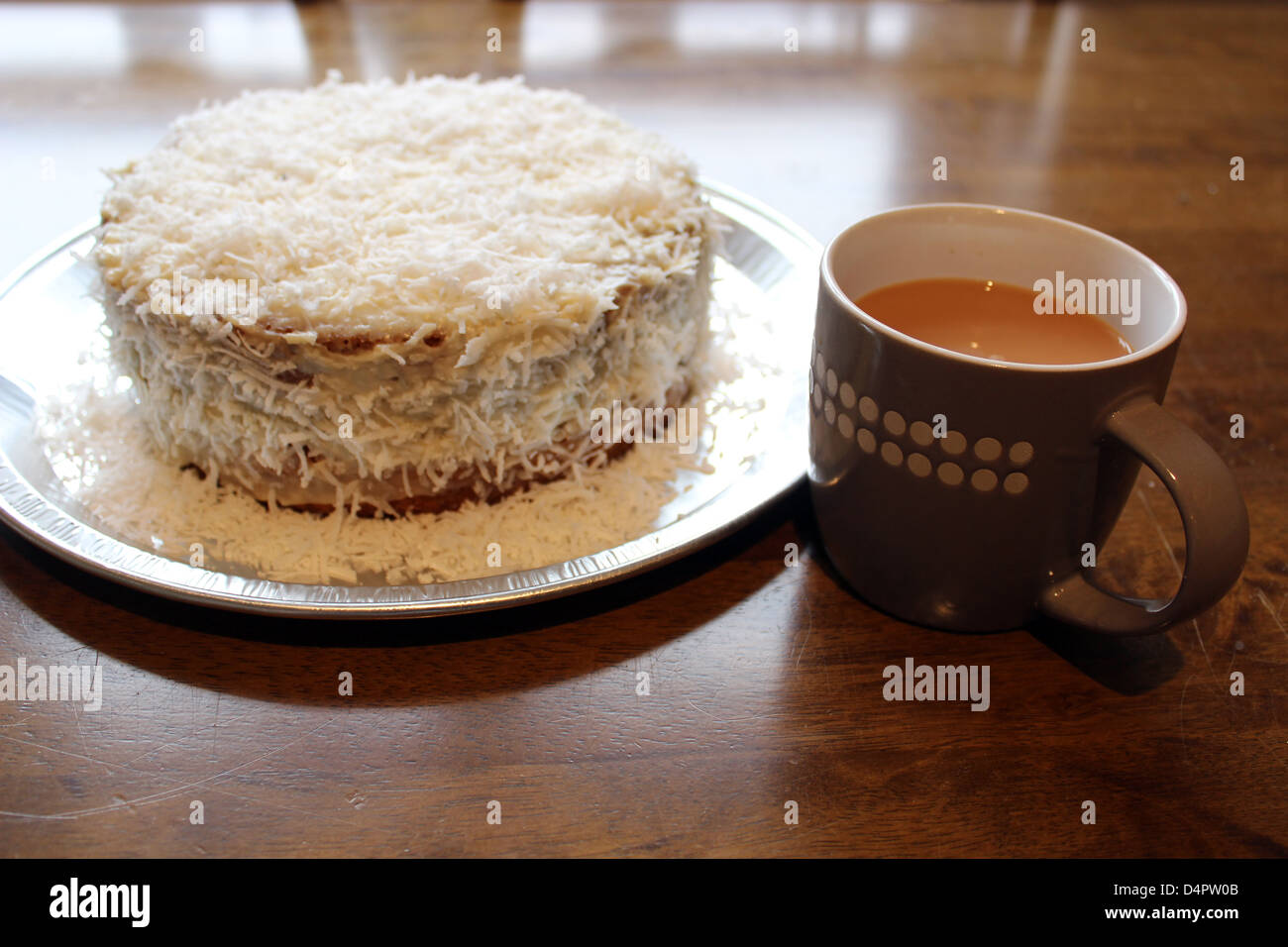 tea and cake Stock Photo