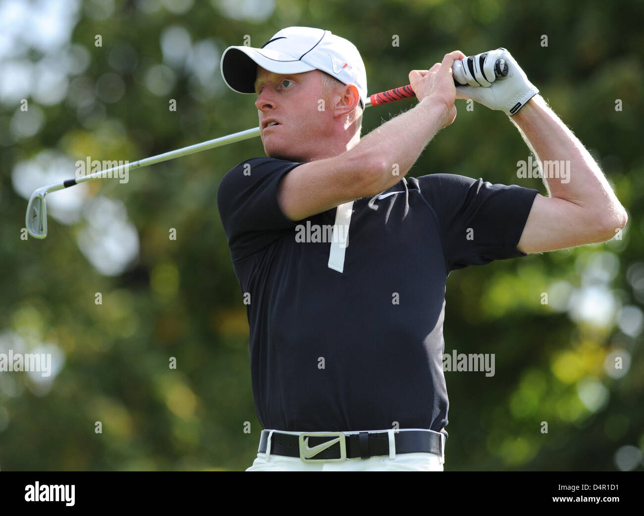 British professional golfer Simon Dyson at the MercedesBenz