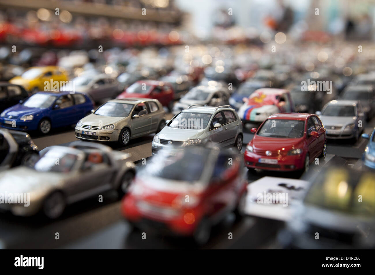 Thousands of toy cars pictured at a stand in Hall 8 of the Frankfurt