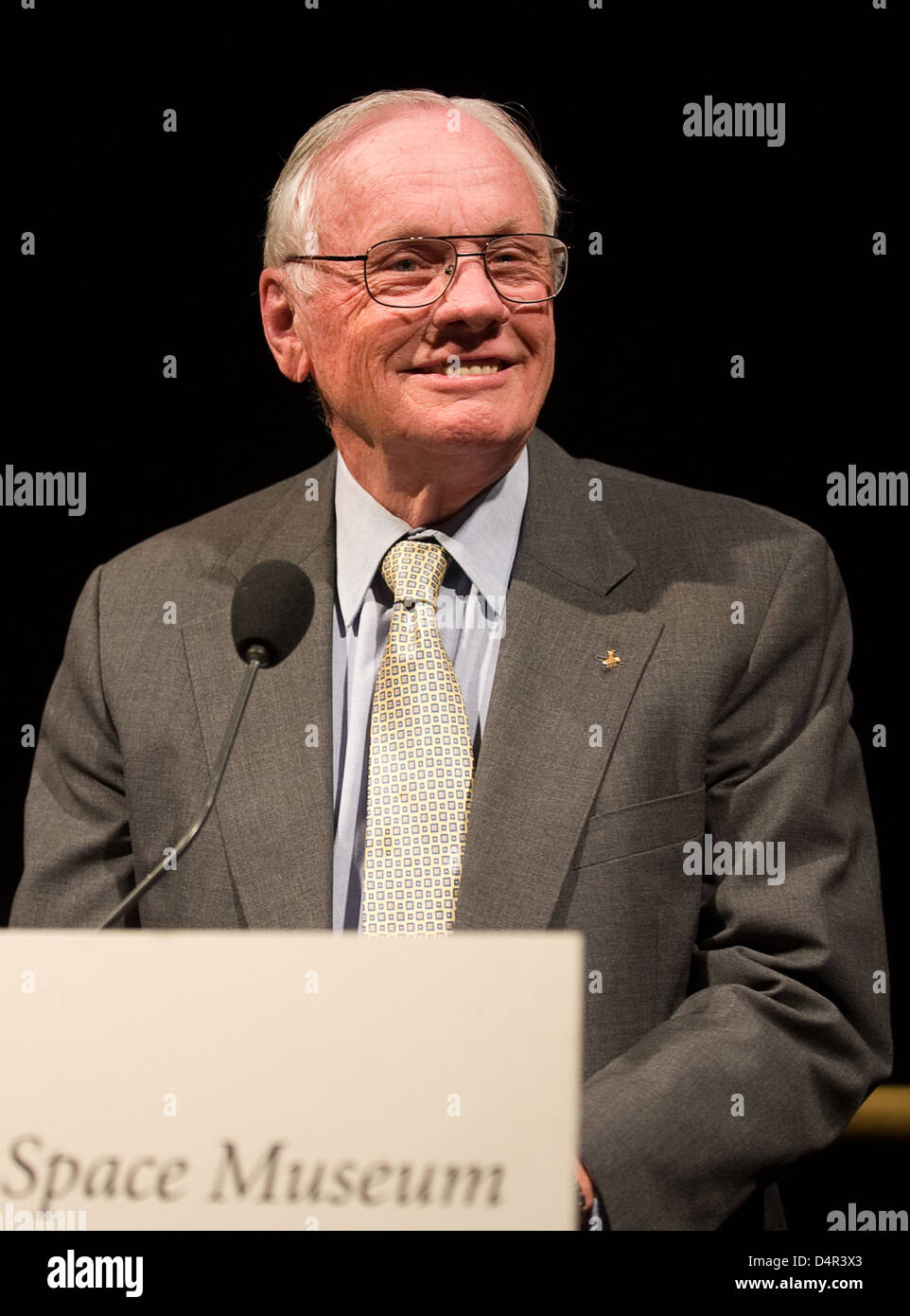 Glenn Lecture With Crew of Apollo 11 (200907190013HQ) Stock Photo