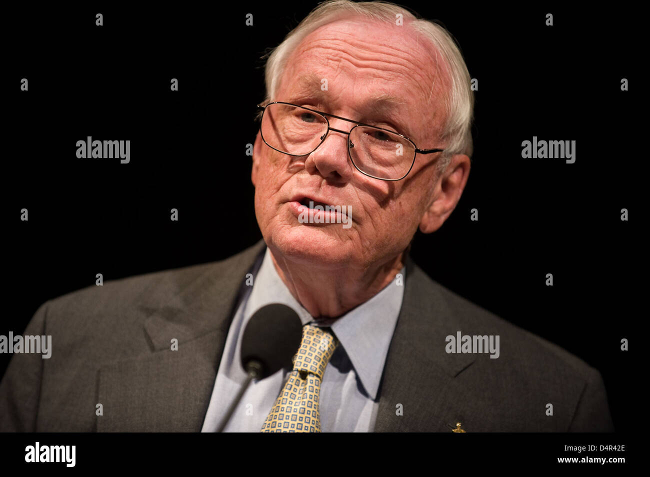 Glenn Lecture With Crew of Apollo 11 (200907190016HQ) Stock Photo