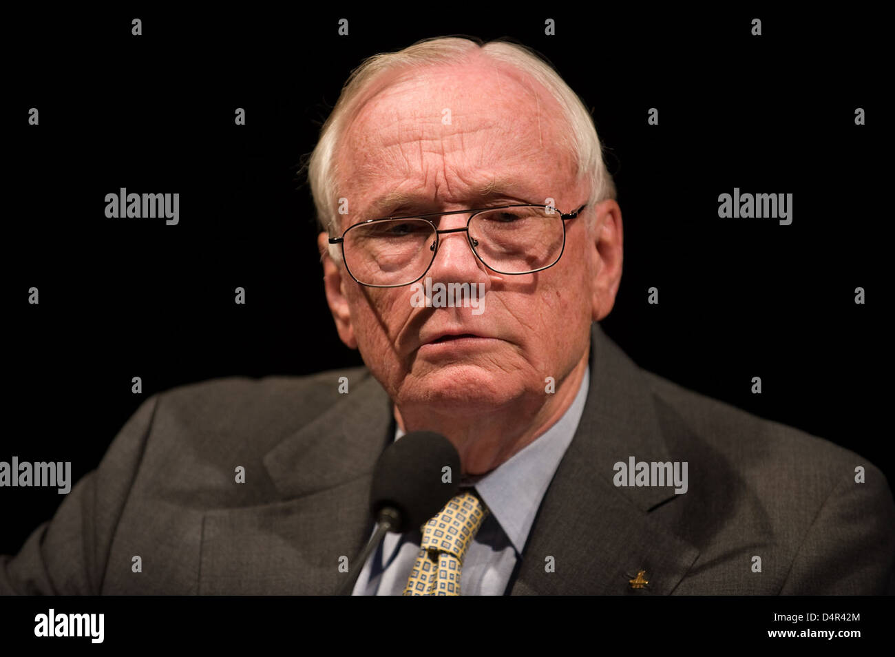 Glenn Lecture With Crew of Apollo 11 (200907190017HQ) Stock Photo