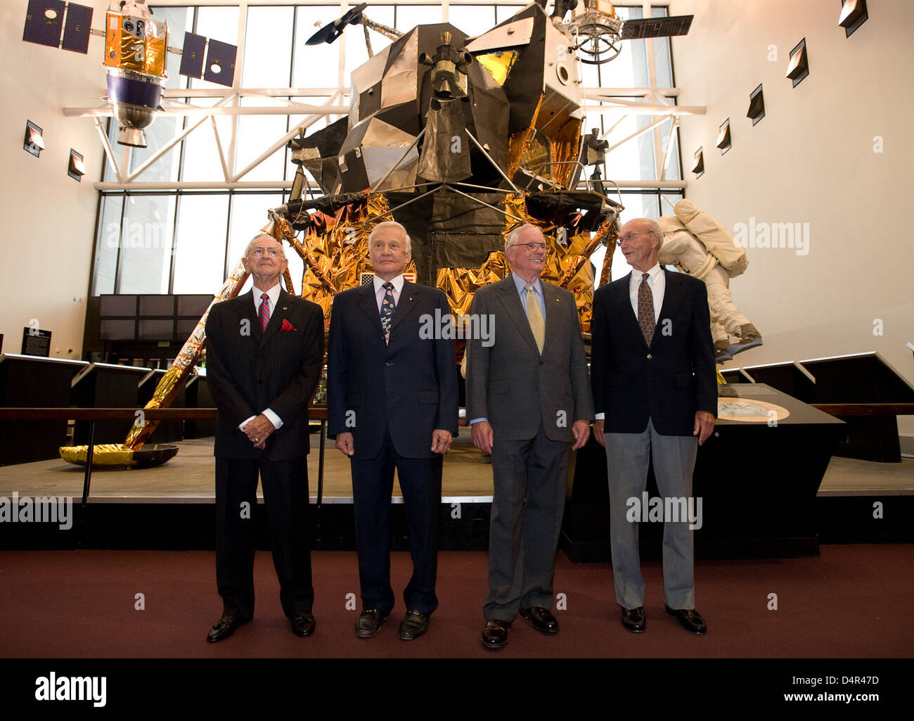 Glenn Lecture With Crew of Apollo 11 (200907190002HQ) Stock Photo