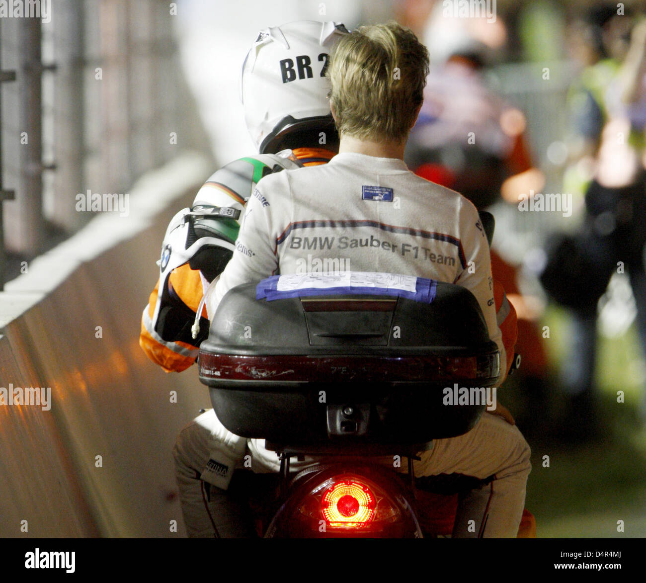 German Formula One driver Nick Heidfeld of BMW Sauber leaves the track