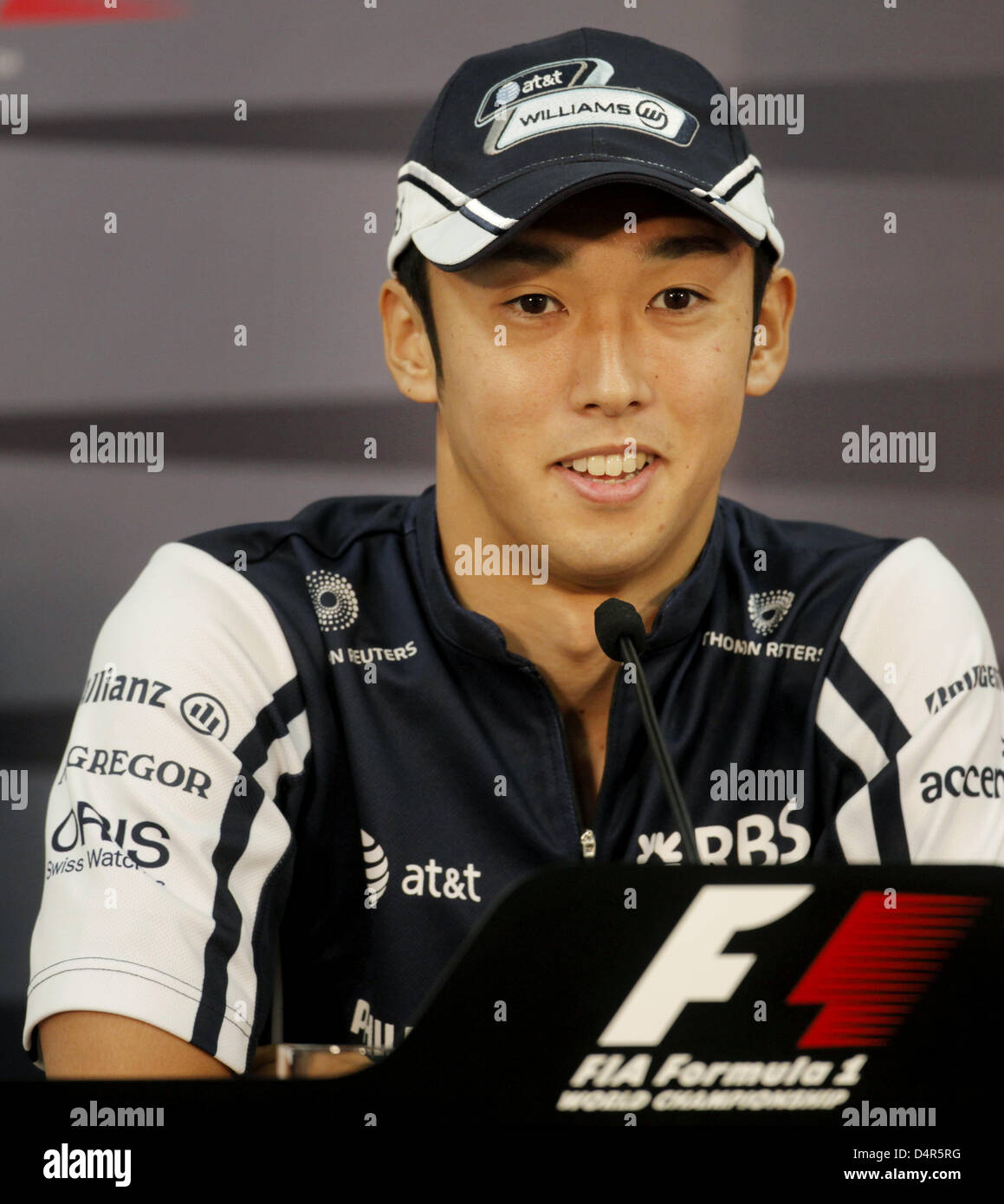 Japanese Formula One driver Kazuki Nakajima of Williams F1