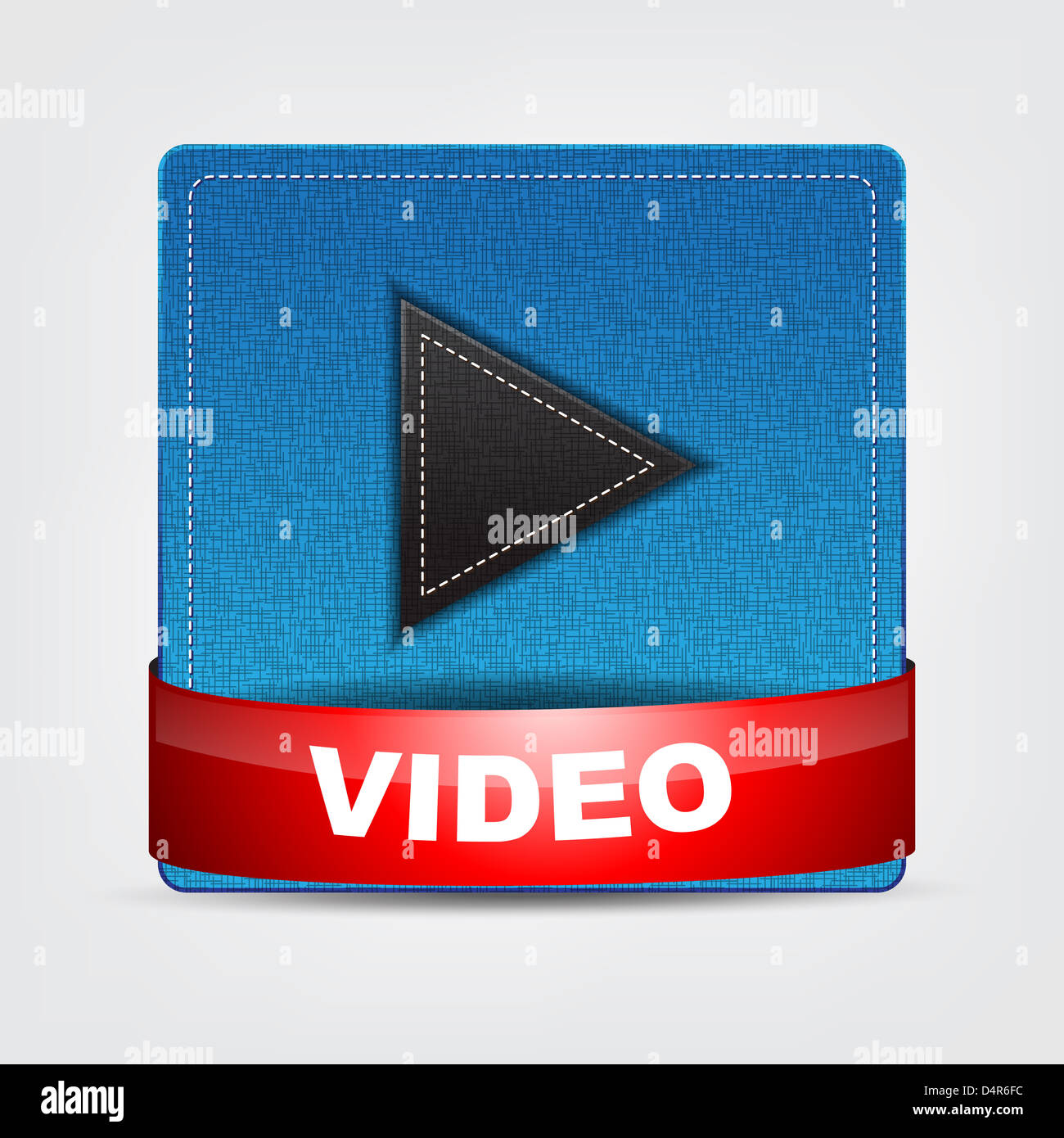 Video icon blue vector hi-res stock photography and images - Alamy