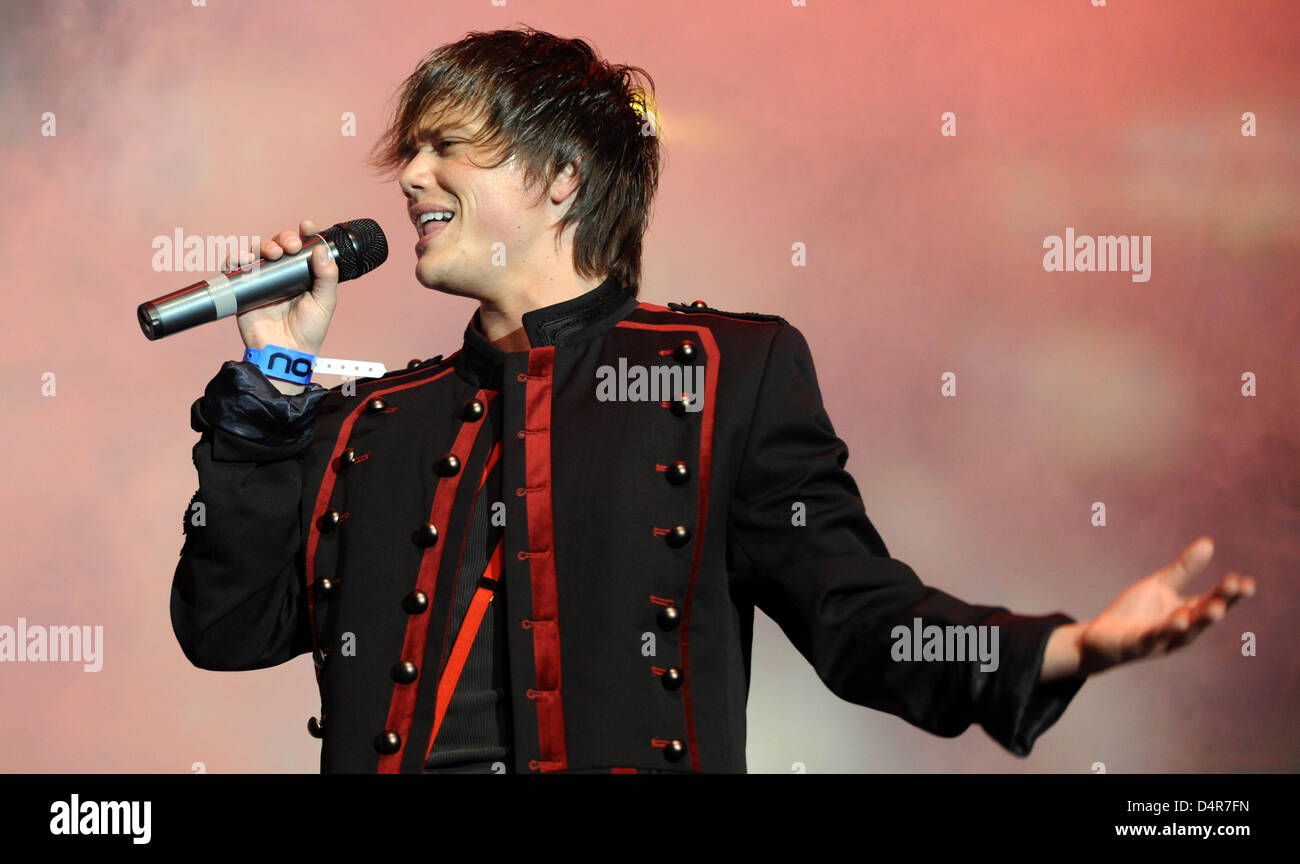Swiss Singer Patric Scott Performs During The European Youth Fair You Stock Photo Alamy alamy