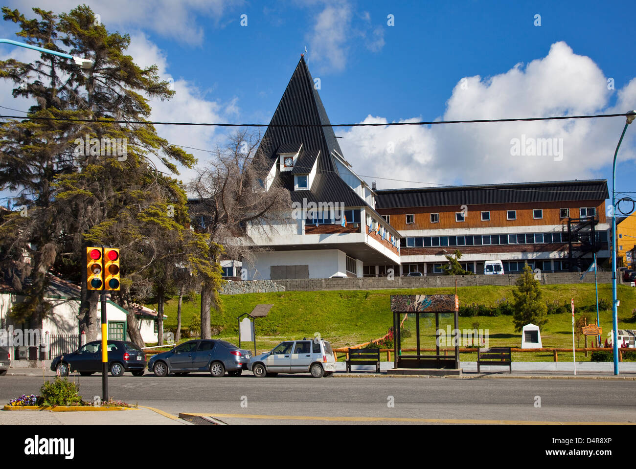Casa de Gobierno, Ushuaia, Tierra del Fuego, Argentina Stock Photo