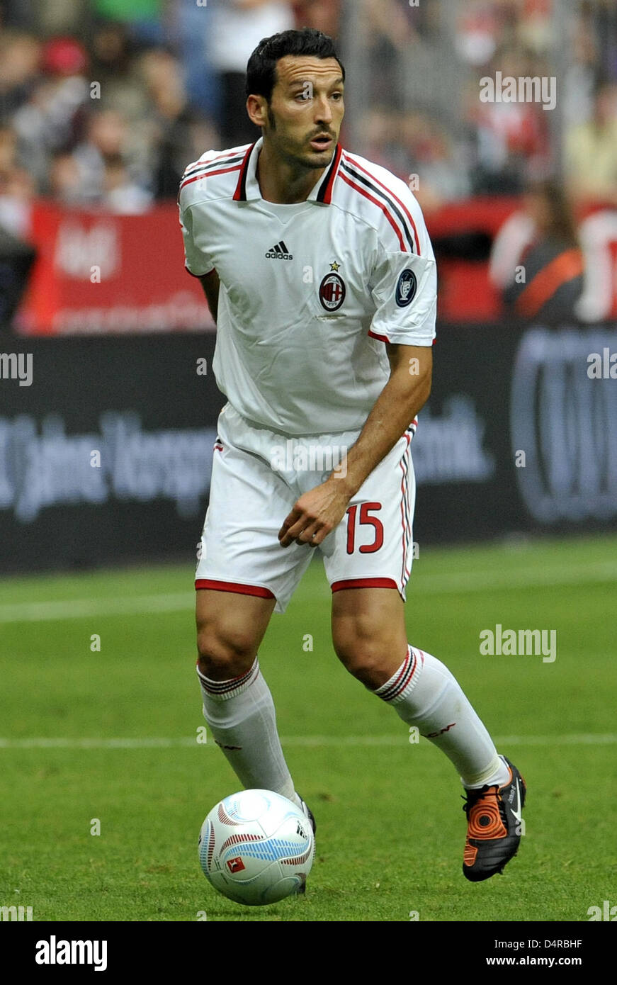 Milan?s Gianluca Zambrotta shown action during the place three match ...
