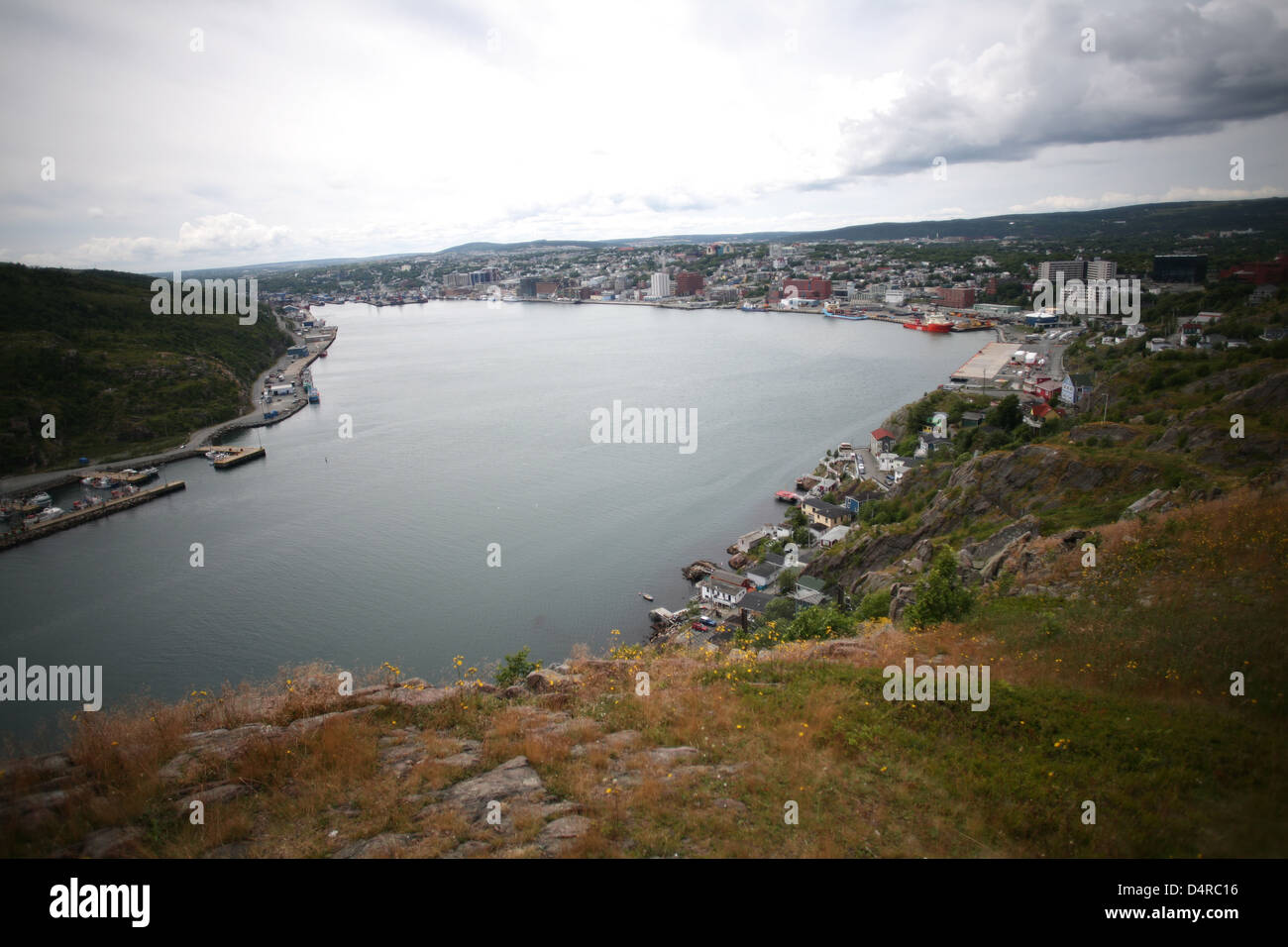 An elevated view of St John's from SIgnal Hill in Newfoundland. The Canadian Press Images/Lee Brown Stock Photo