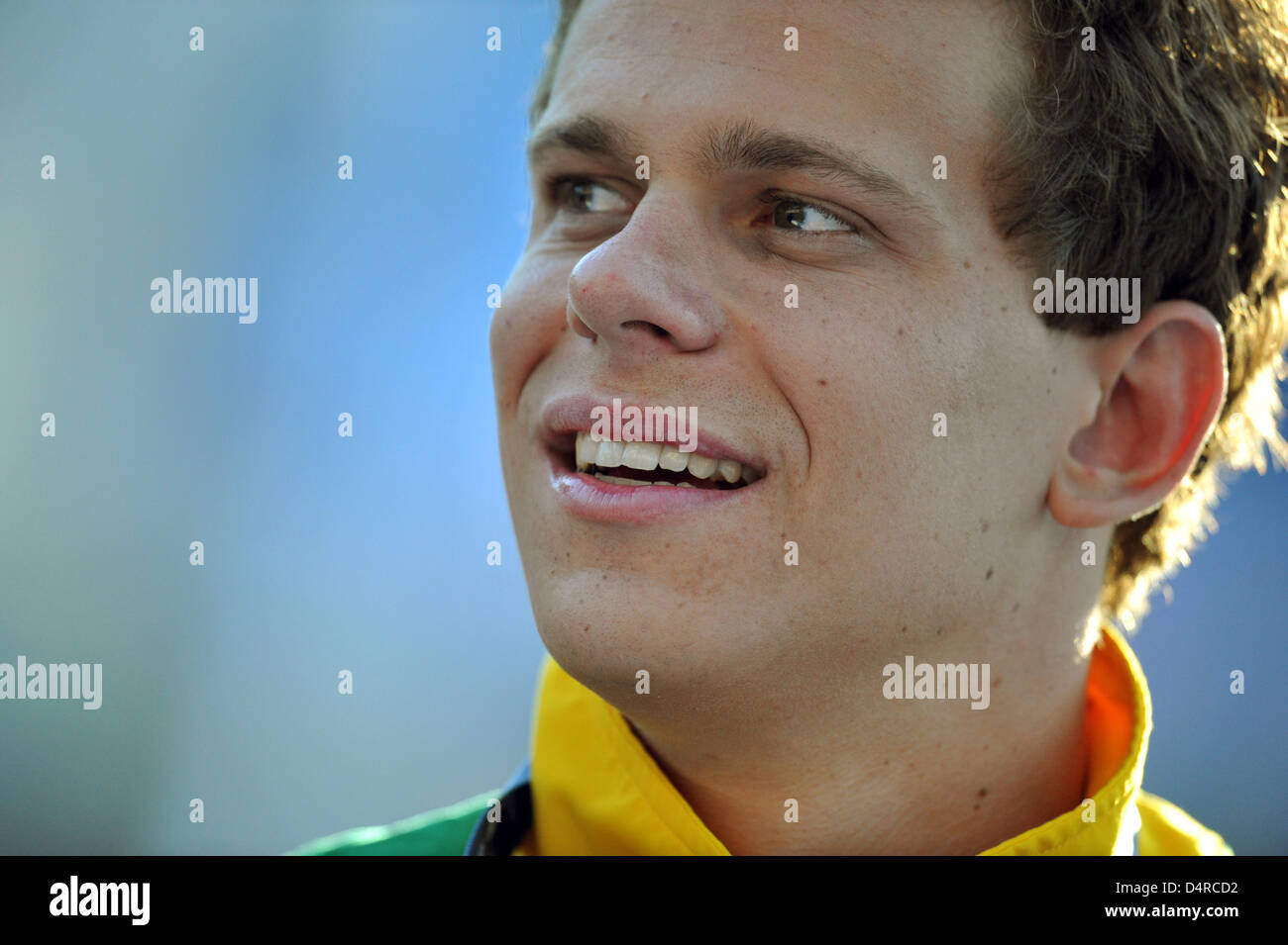 Brazilian swimmer Cesar Cielo Filho pictured after his victory at the