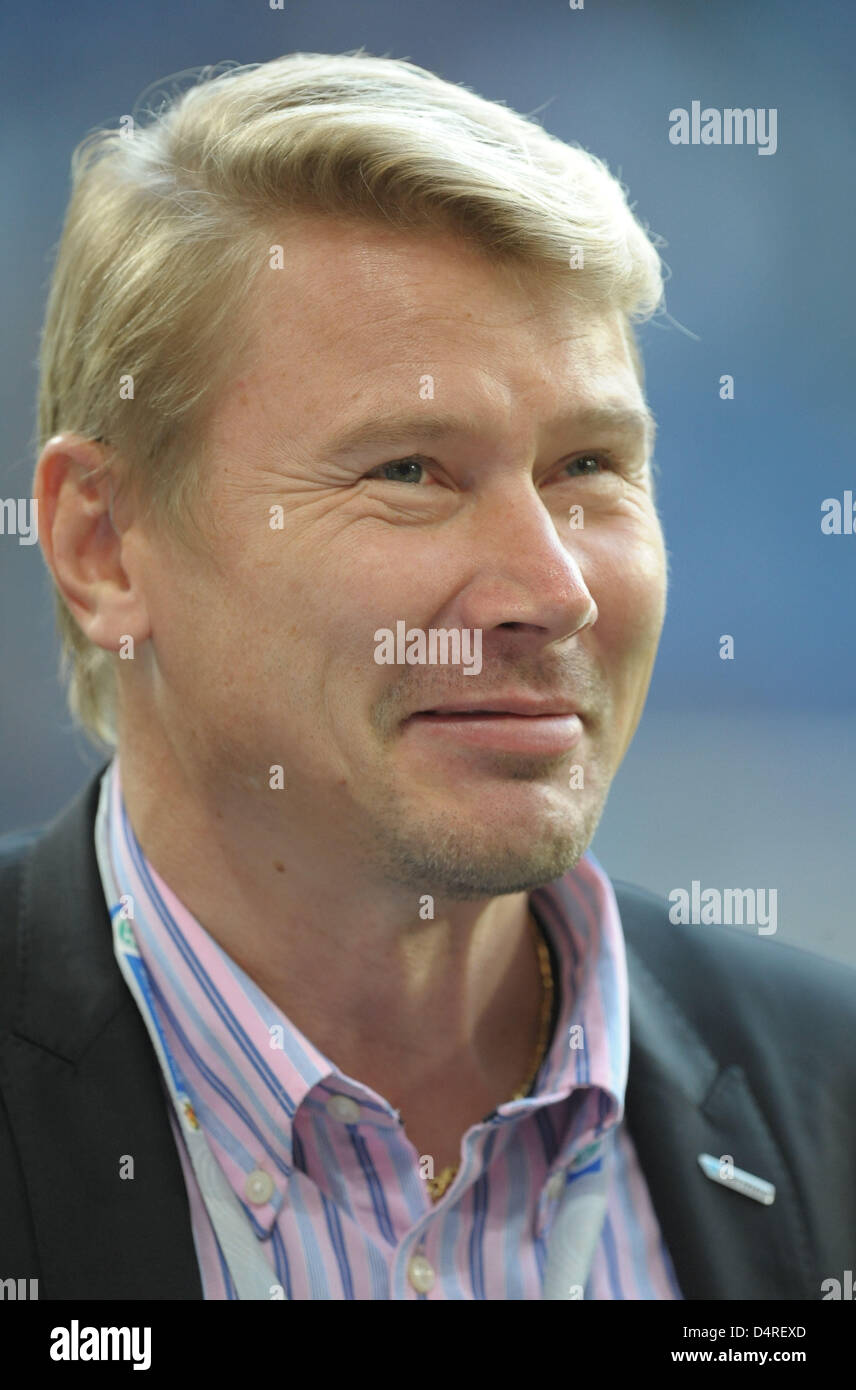 Finnish former Formula One double champion Mika Hakkinen attends the