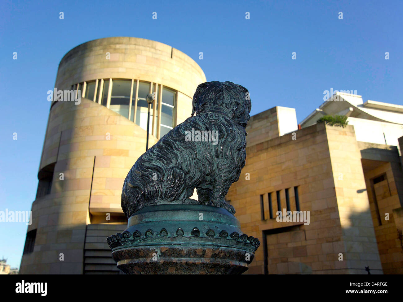 greyfriar's bobby and national museum of scotland Stock Photo