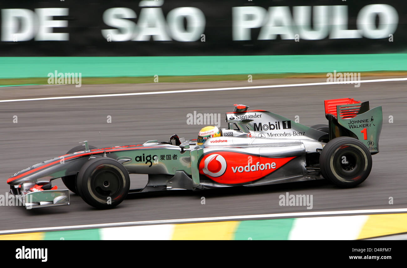 British Formula One Driver Lewis Hamilton Of Mclaren Mercedes