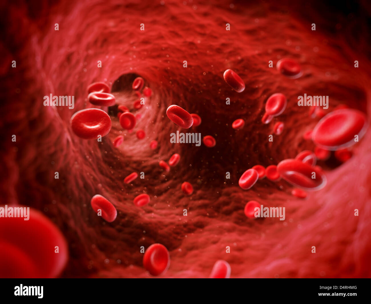 Streaming blood Stock Photo