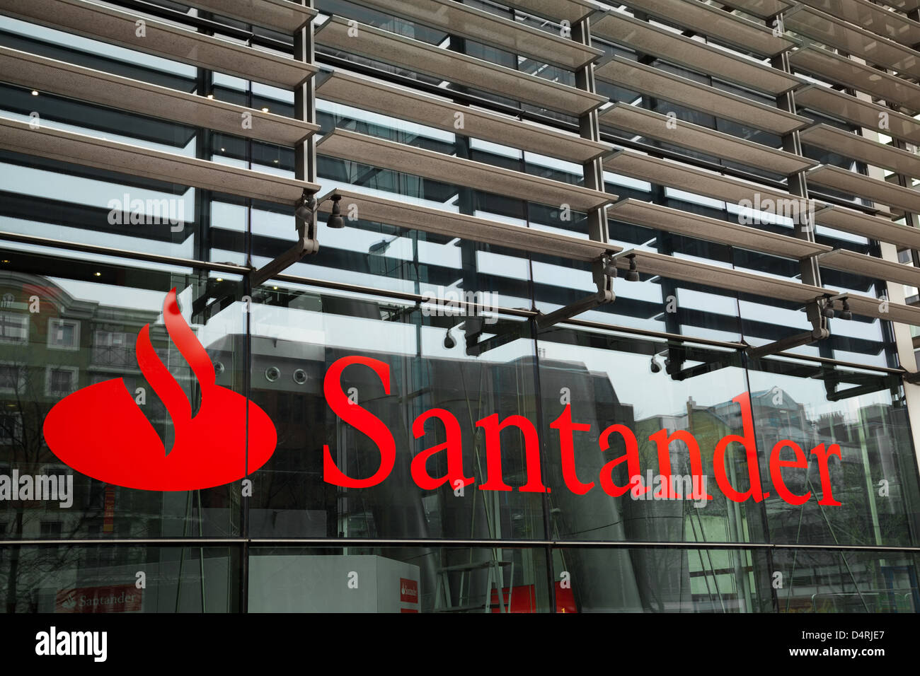 A general view of the Santander UK Head Office at Regent's Place, London. Stock Photo