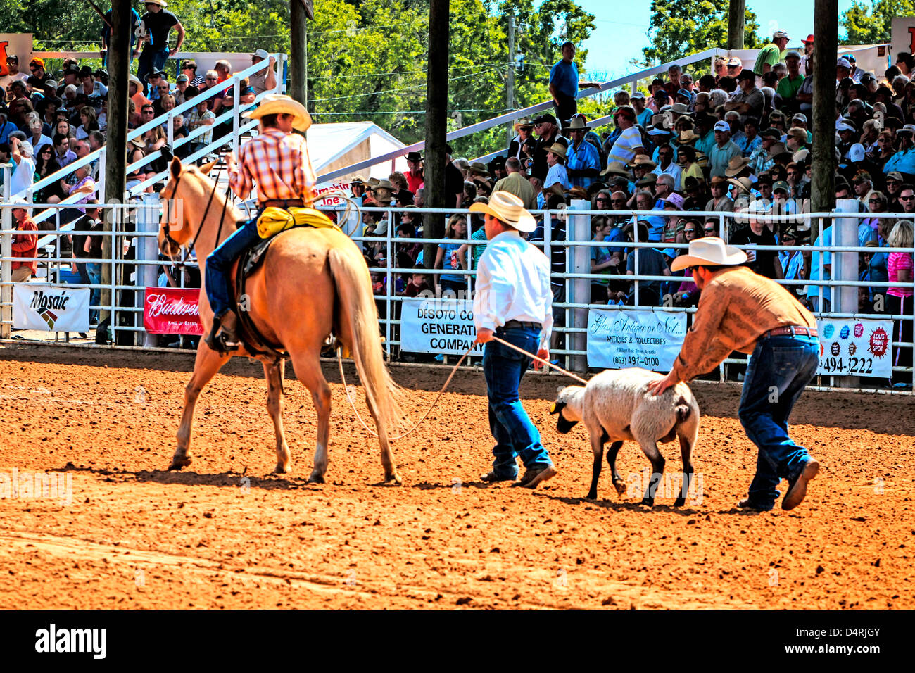 The Florida State 85th Rodeo championships in Arcadia Stock Photo