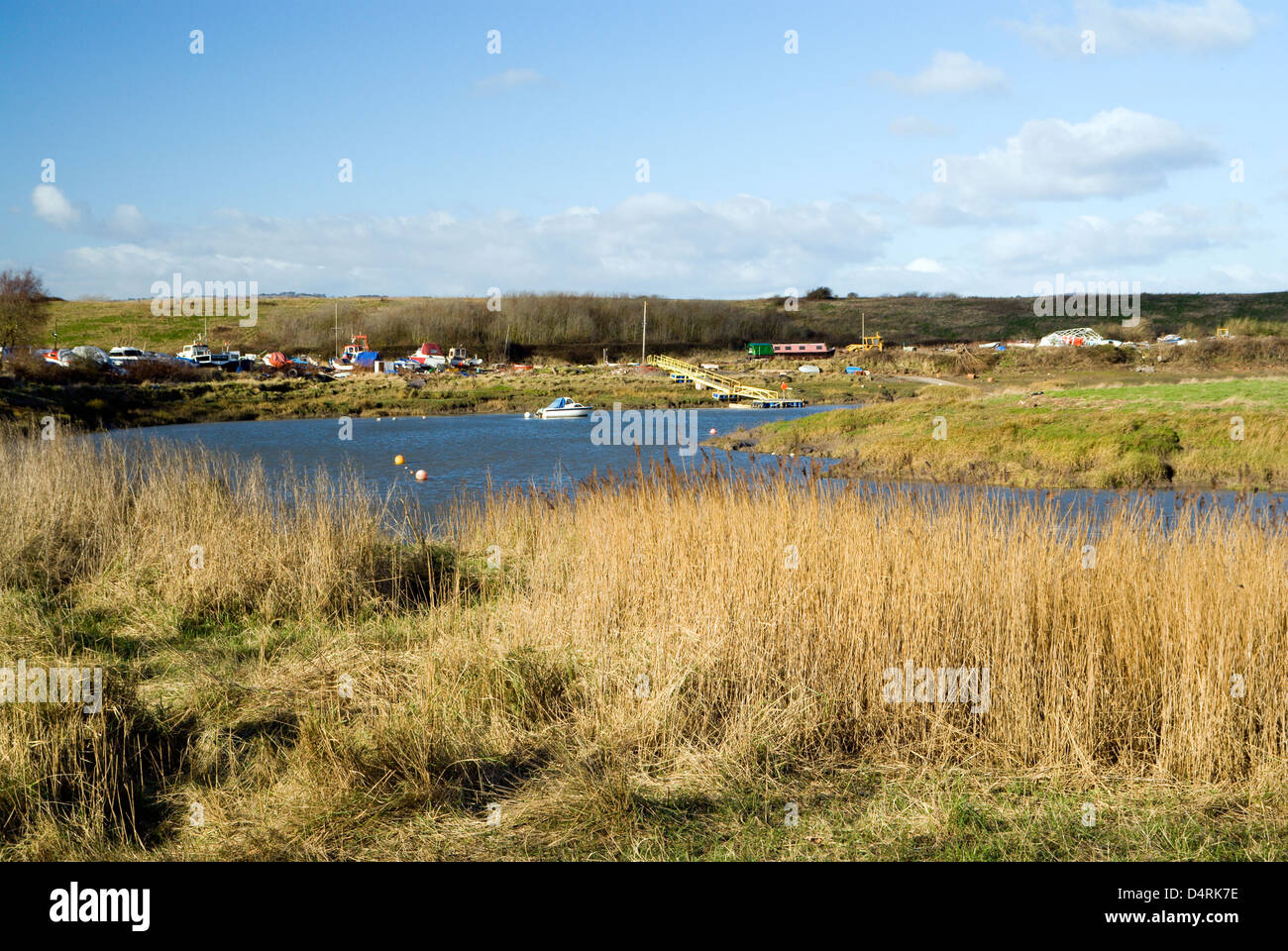 estuary of river rhymney cardiff south wales uk Stock Photo Alamy