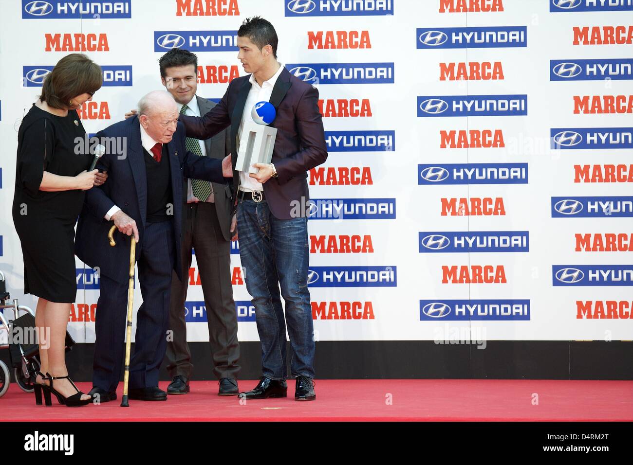 March 18, 2013 Madrid, Spain Alfredo Di Stefano and Cristiano
