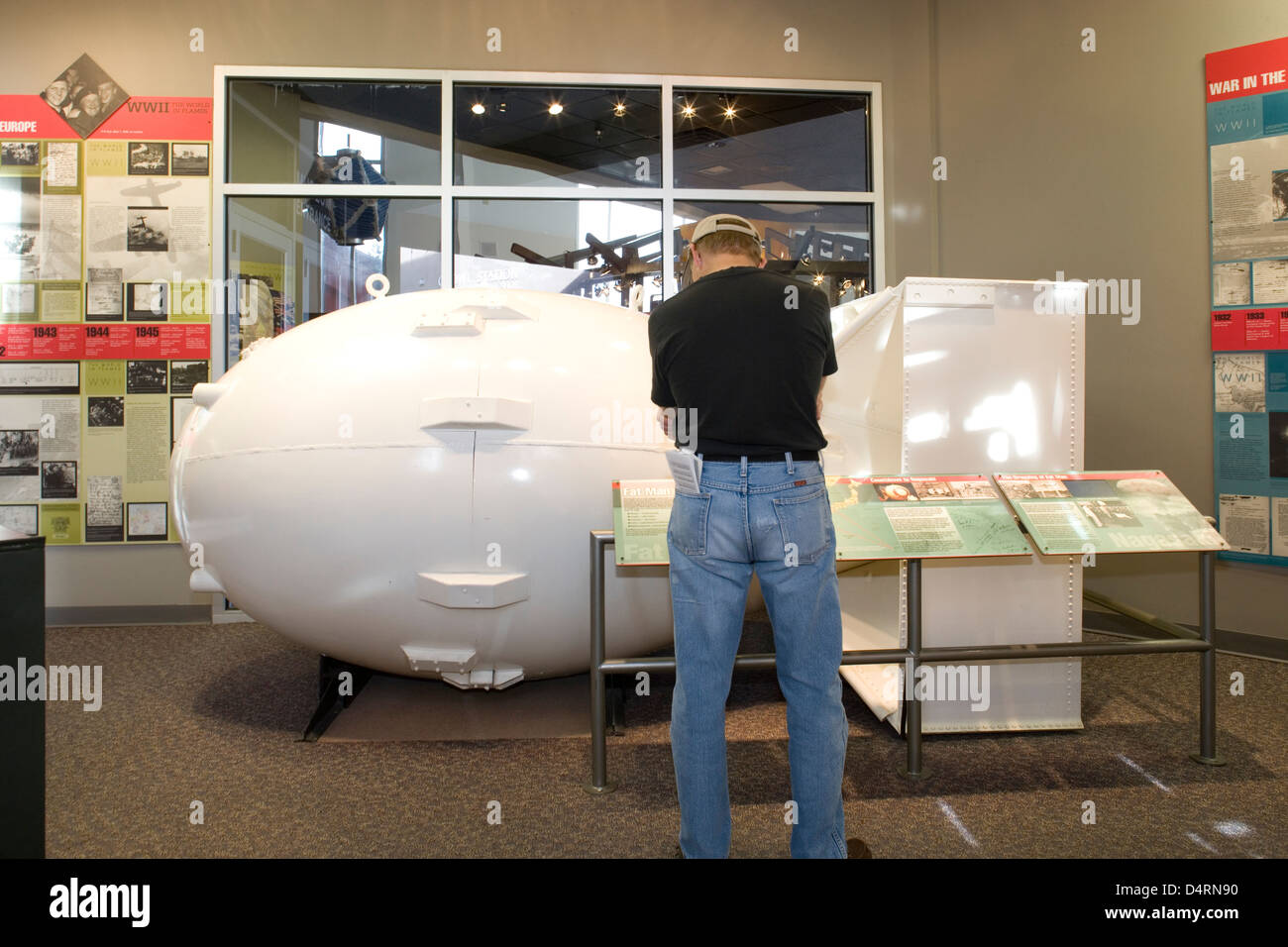Los Alamos Bradbury Science Museum / 'Fat Man' atomic bomb Stock Photo