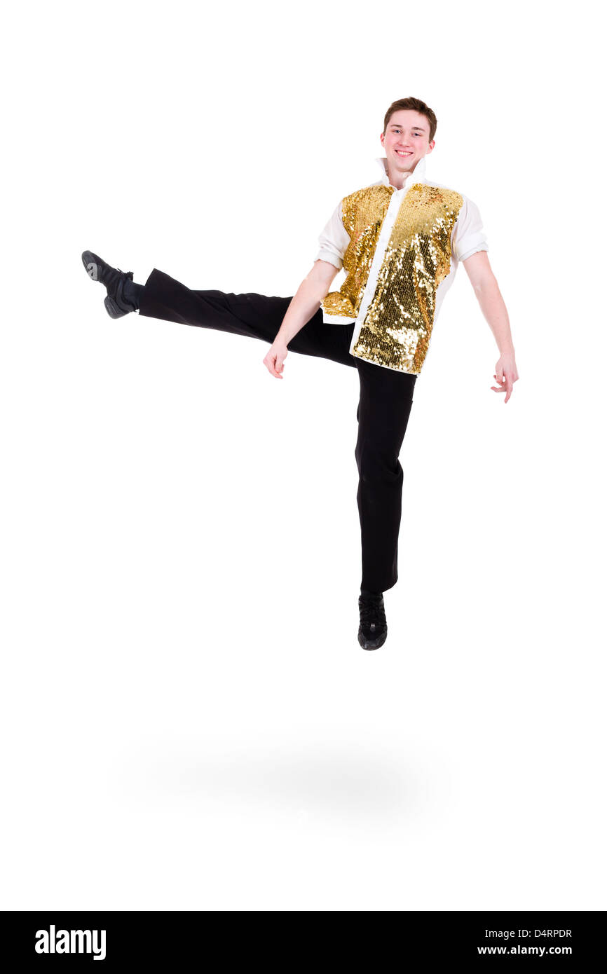 man dancer jumping splits Stock Photo Alamy