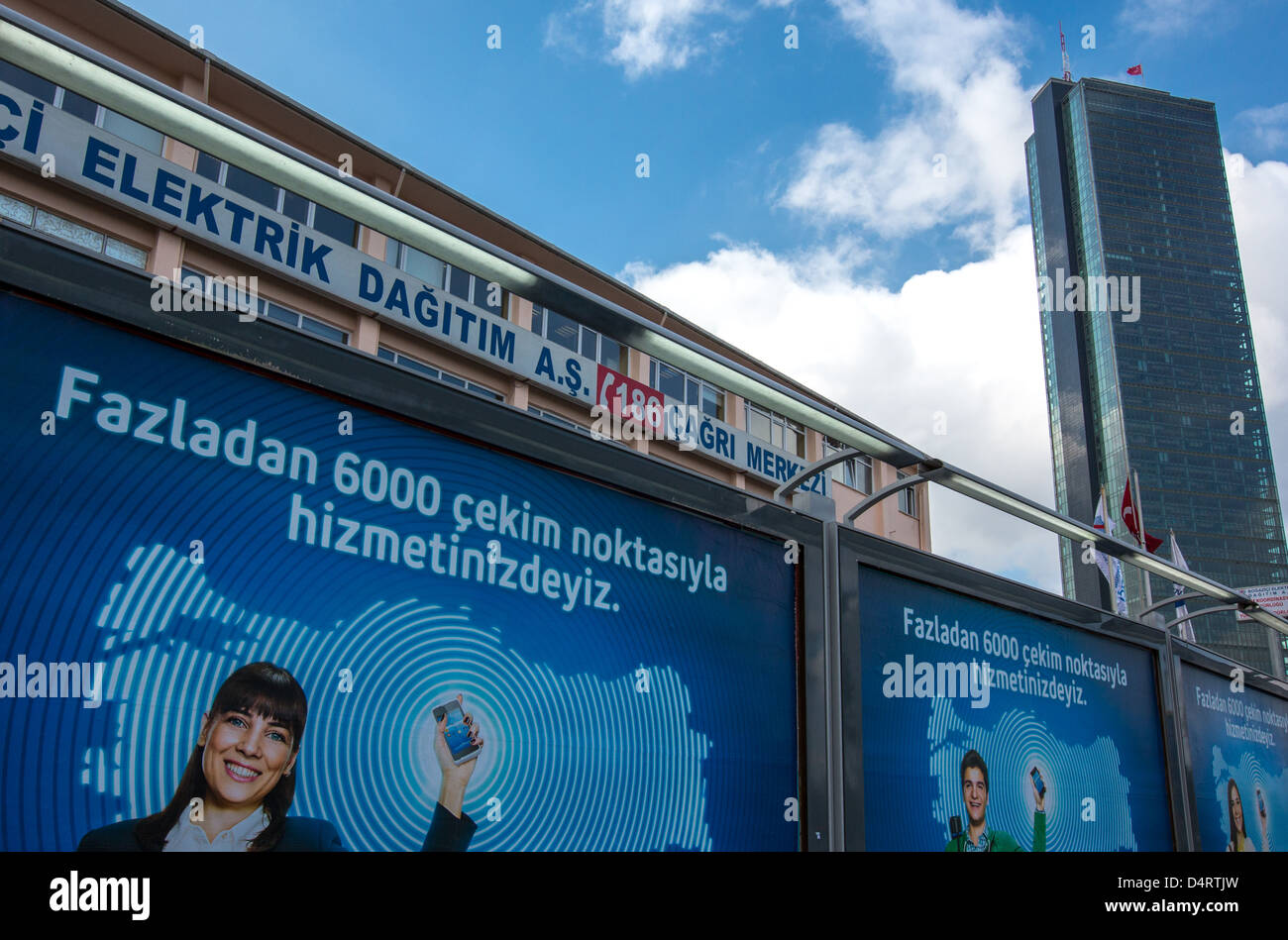 Europe Turkey Istanbul, Levent quarter, the Sapphire tower designed by the architect Tabanlioglu Stock Photo