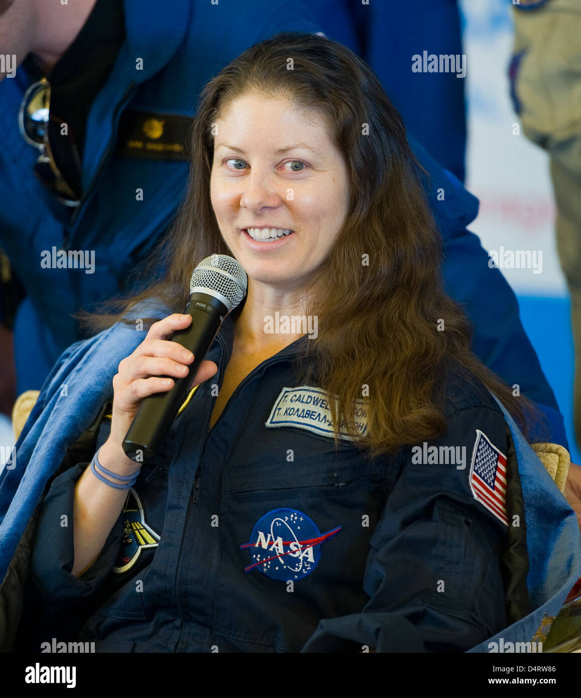 Expedition 24 crew lands safely in Kazakhstan after completing their mission aboard the International Space Station. The crew includes NASA astronaut Tracy Caldwell Dyson. Stock Photo