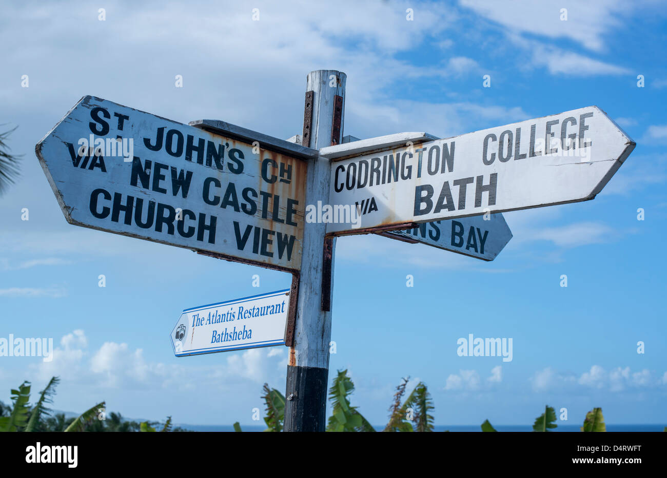 Caribbean road sign hires stock photography and images Alamy