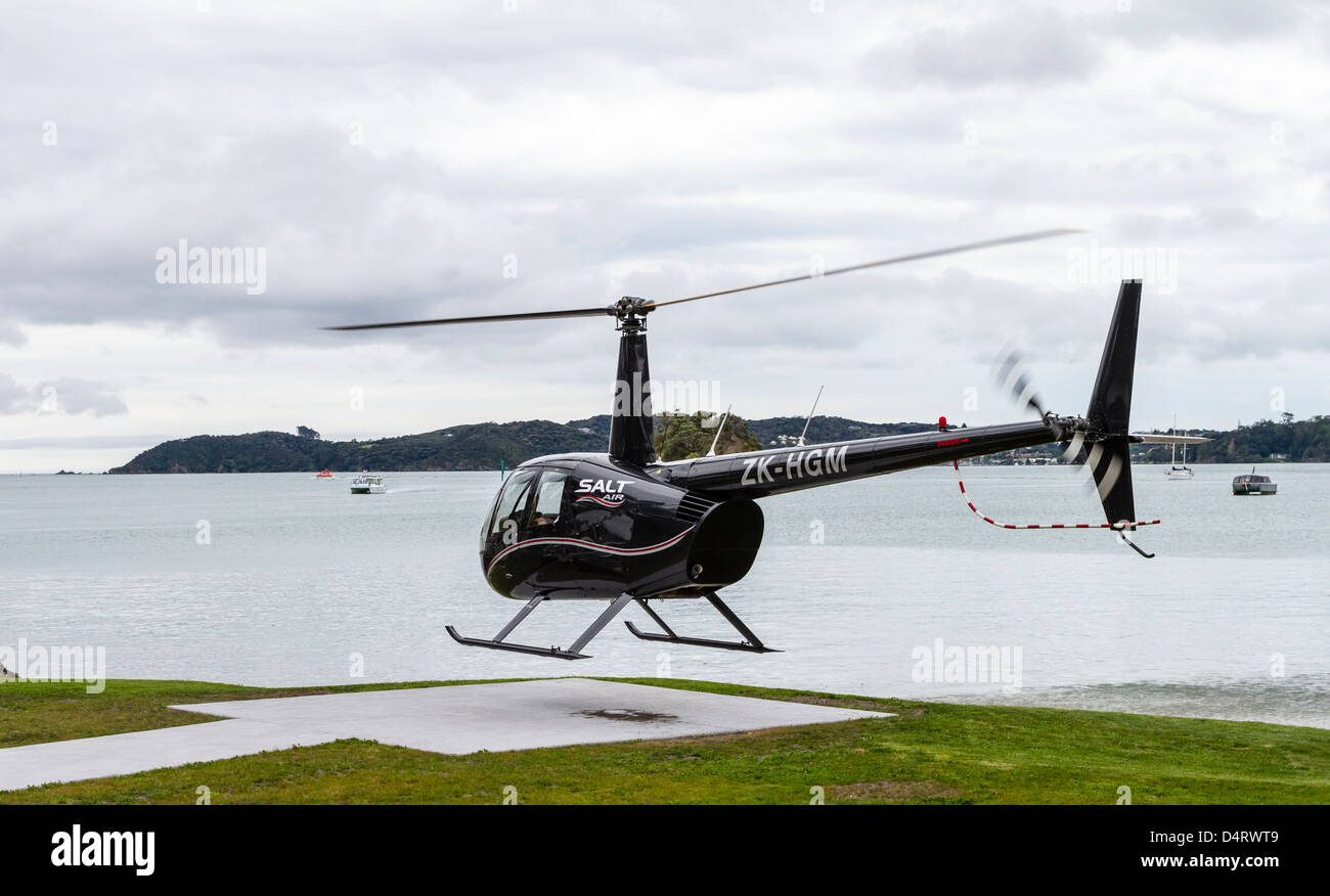 ZKHGM New Zealand registration black Robinson Helicopter, R44 Raven II
