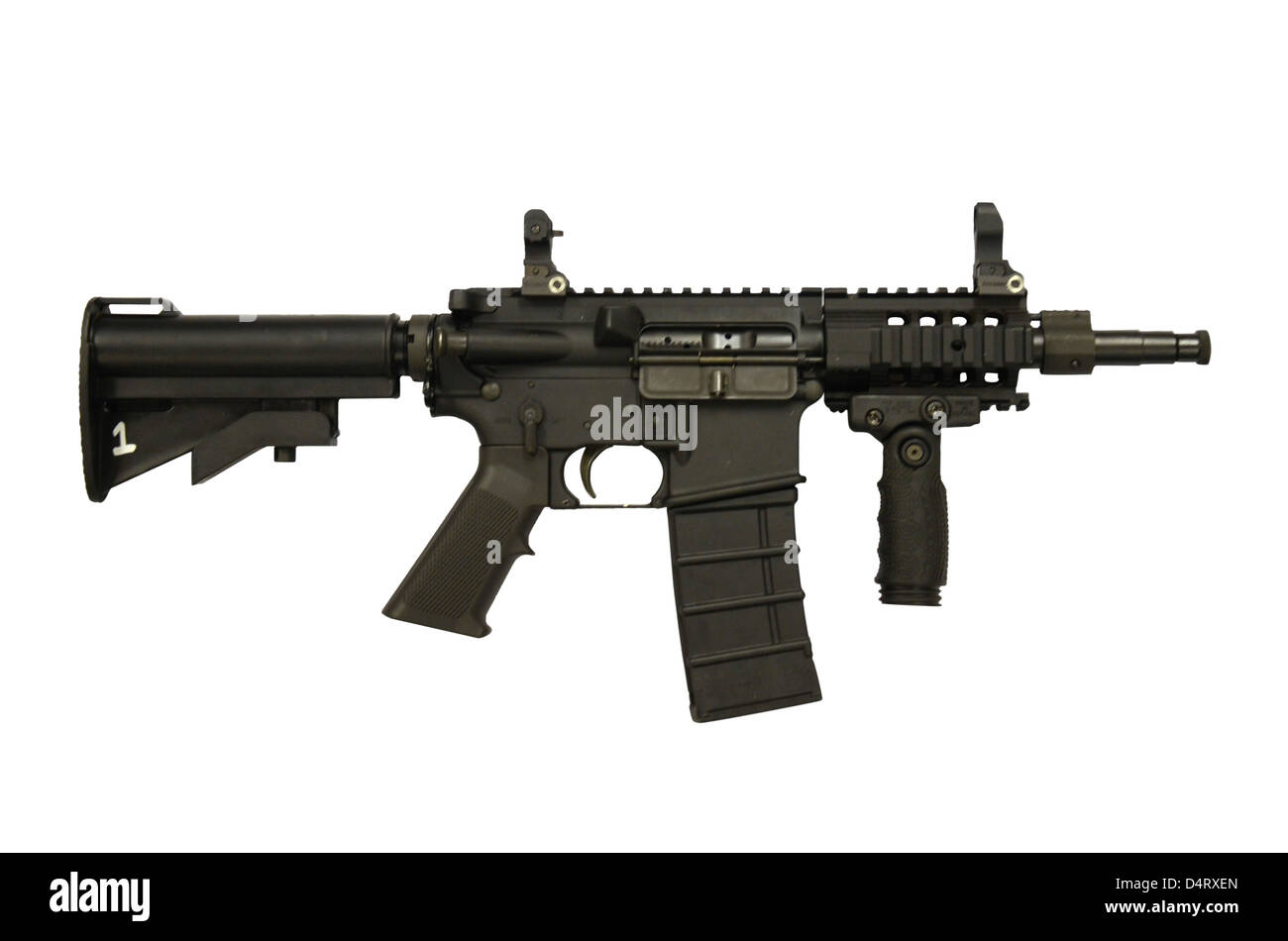 M4 Carbine 5.56mm micro variant. Stock Photo