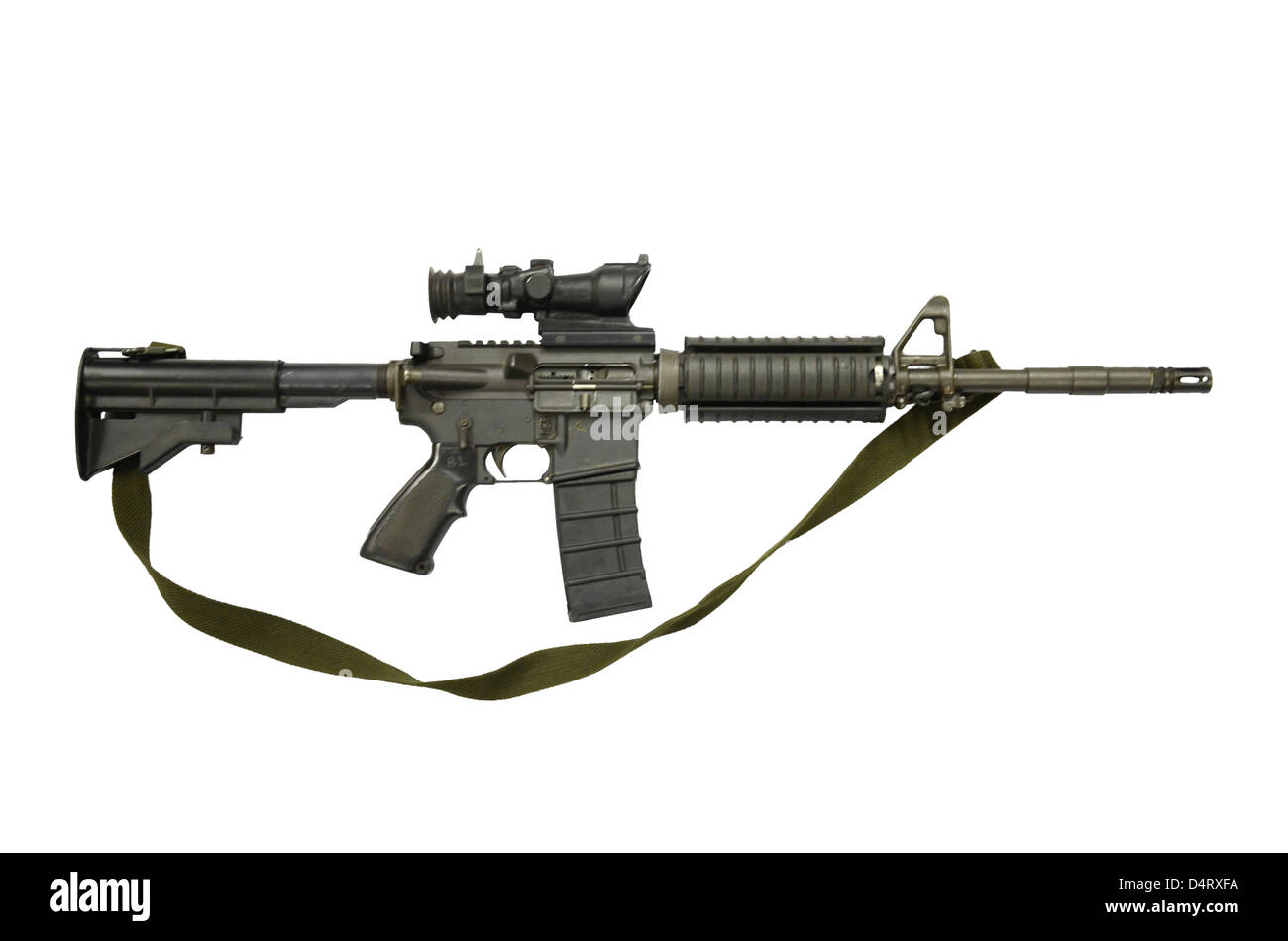 Diemaco CB 5.56mm Canada, assault carbine copy of colt Commando. Stock Photo