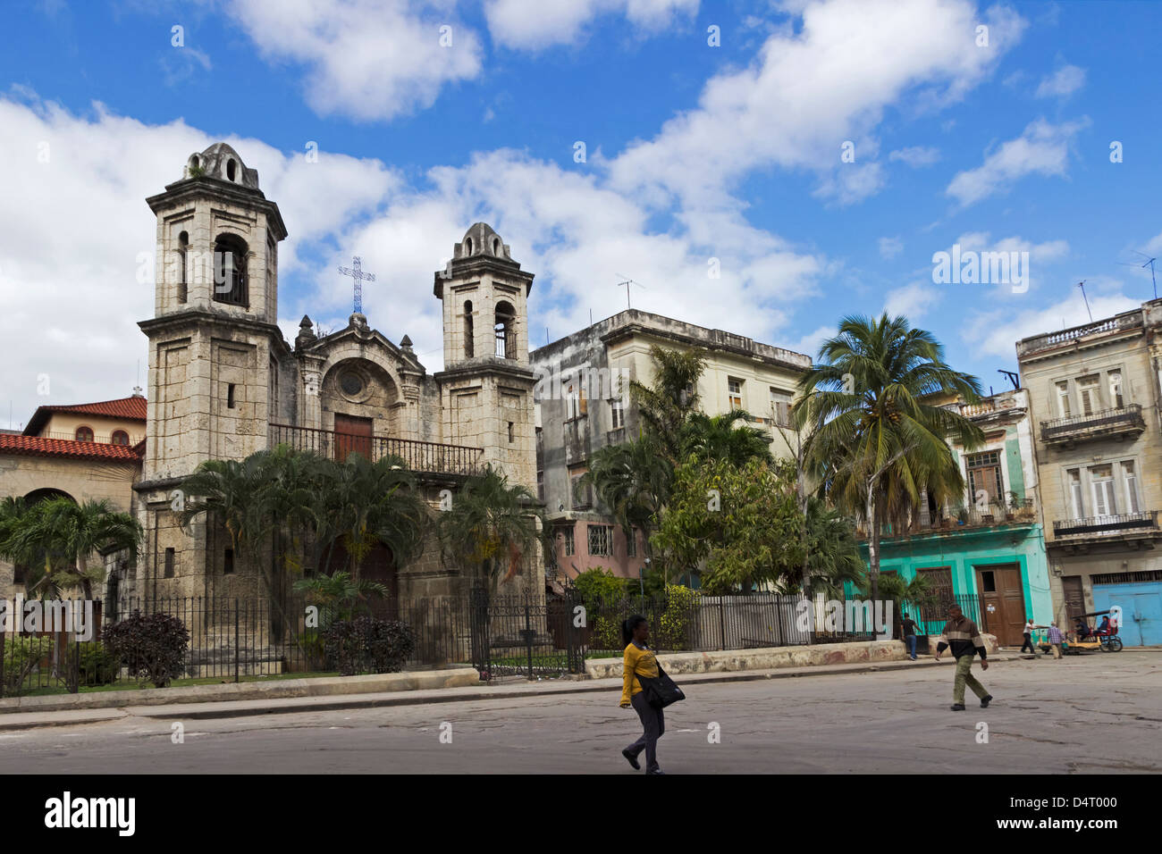 Iglesia de Santo Cristo del Buen Viaje Plaza del Cristo Havana Cuba Stock Photo