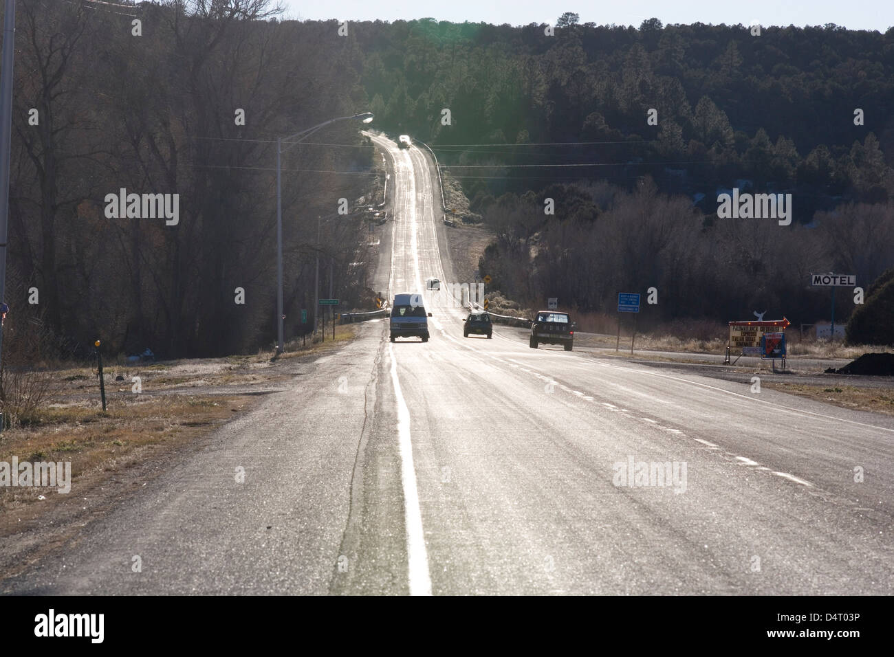 New Mexico Enchanted Circle Route highway nr Questa Stock Photo Alamy