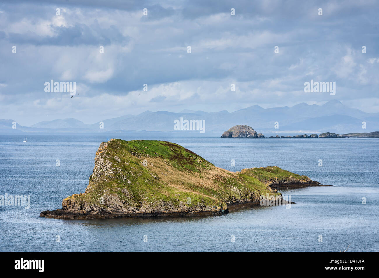 Duntulm Island off the Isle of Skye in the Hebrides, Scotland Stock Photo