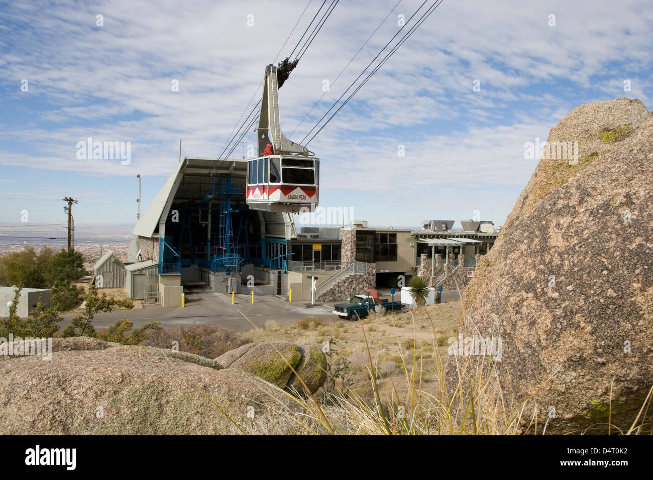 Albuquerque Sandia Peak Tramway/cablecar Stock Photo Alamy