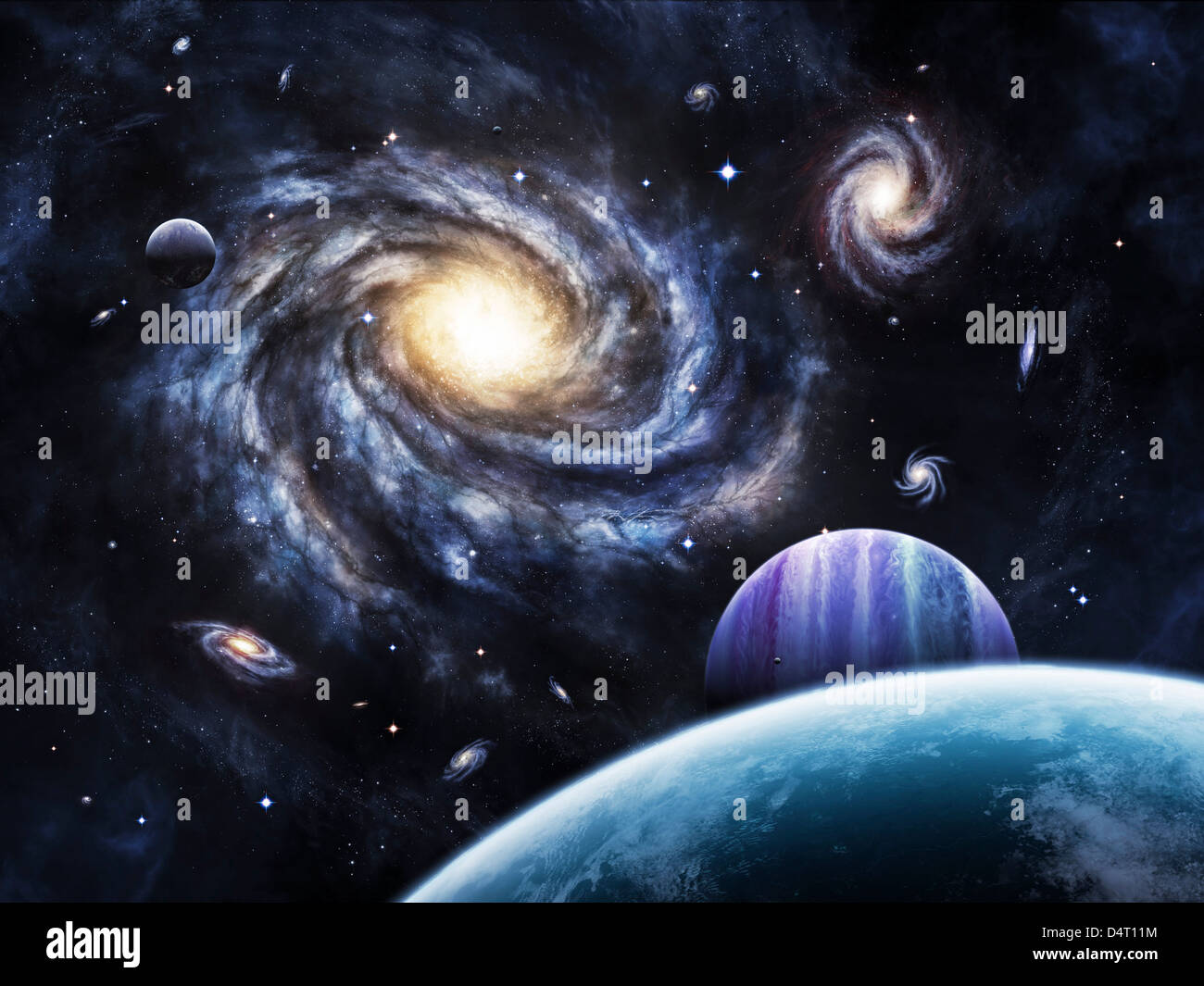 Wall mural 3D, cosmos, Star Wars, stars, milky way, asteroids