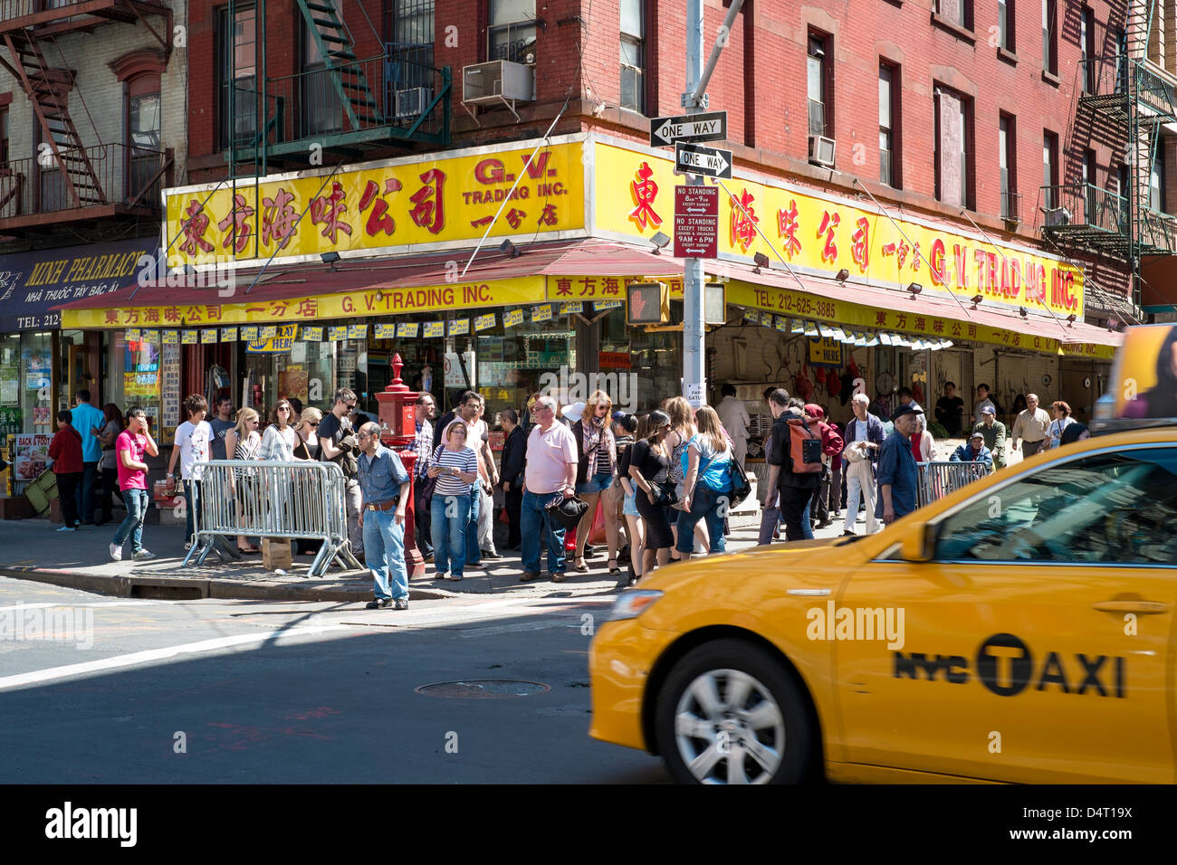 Chinatown Manhattan New York market Pell Street Stock Photo Alamy