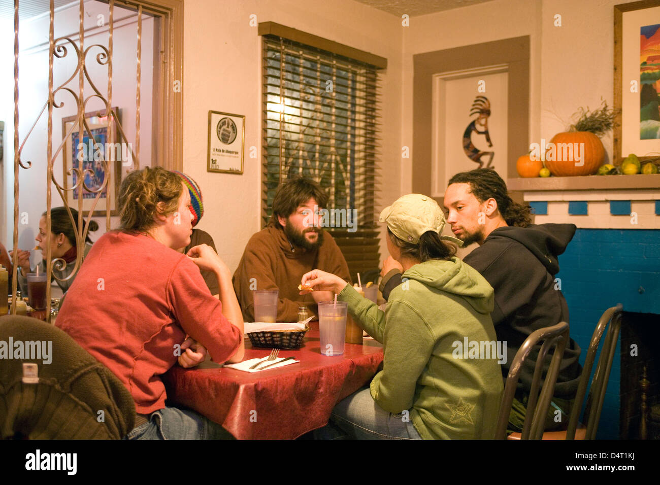 New Mexico Albuquerque El Patio Restaurant Cafe Stock Photo