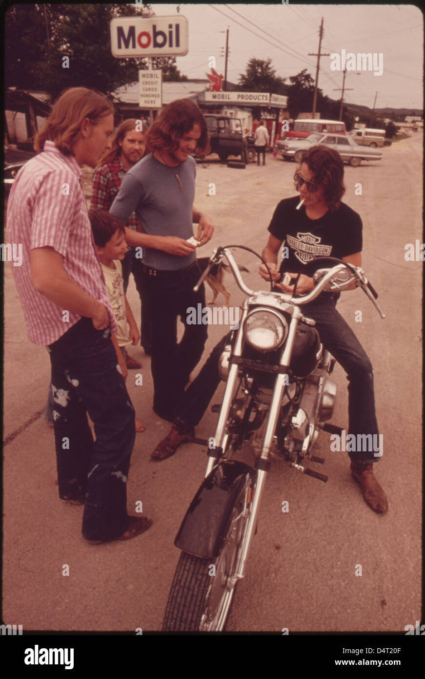 1970s motorcyclist hi-res stock photography and images - Alamy