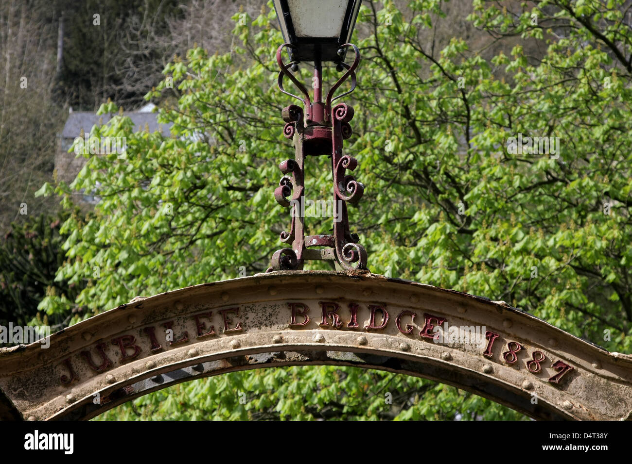 Jubilee Bridge in Matlock Bath, Derbyshire Stock Photo Alamy