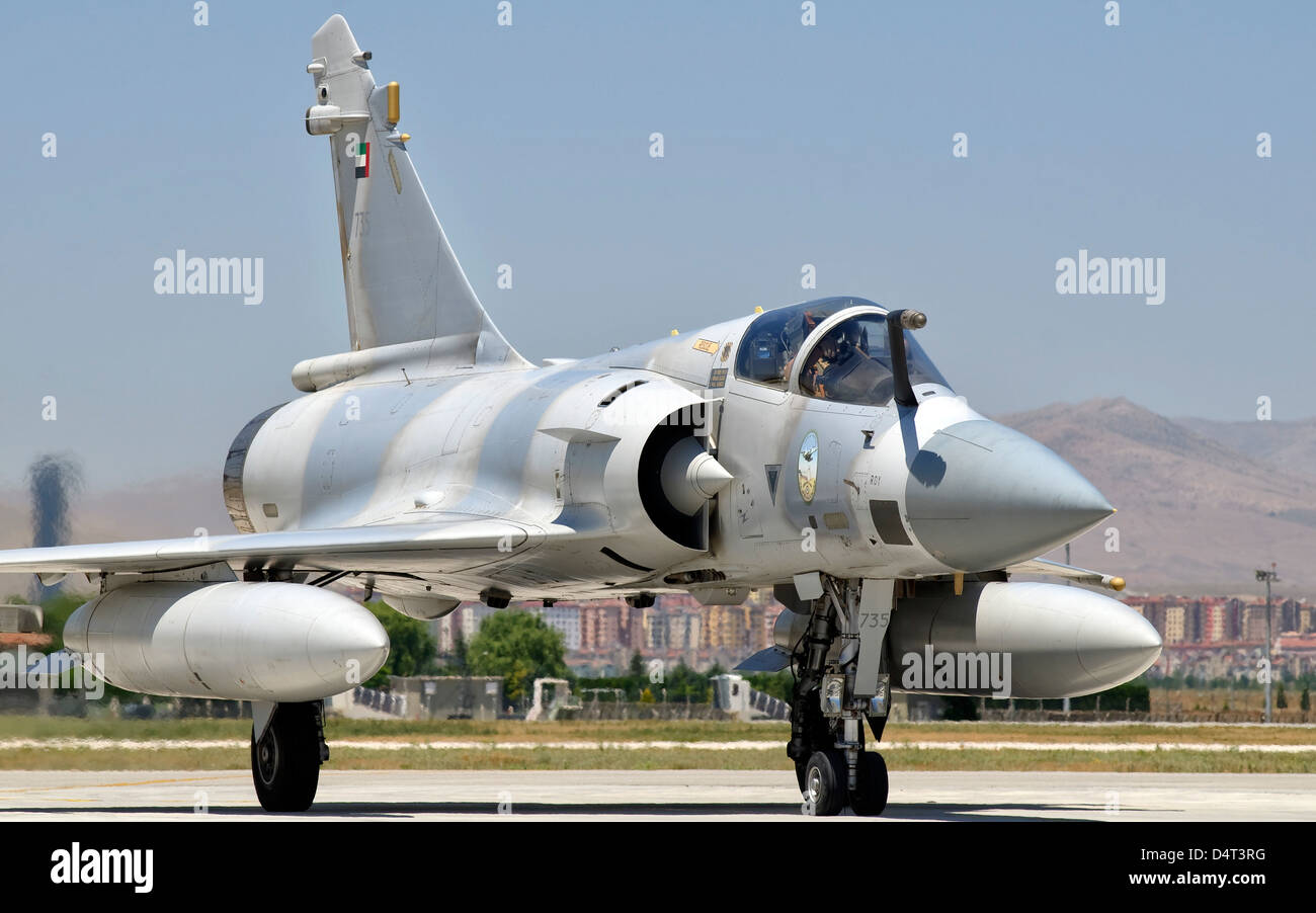 A Dassault Mirage 20009 of the United Arab Emirates Air Force at Konya Air Base, Turkey Stock