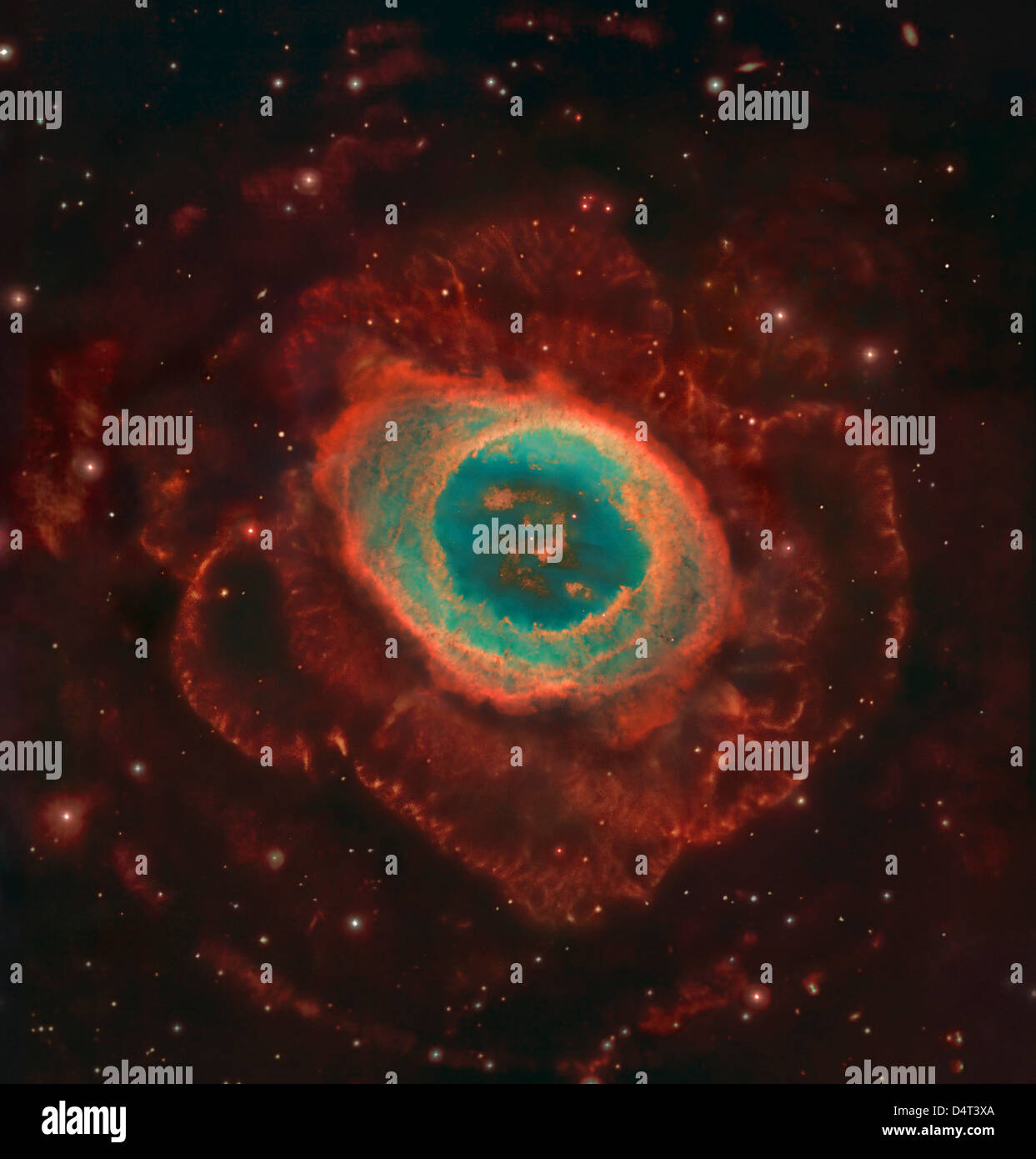 Messier 57, the Ring Nebula. Stock Photo