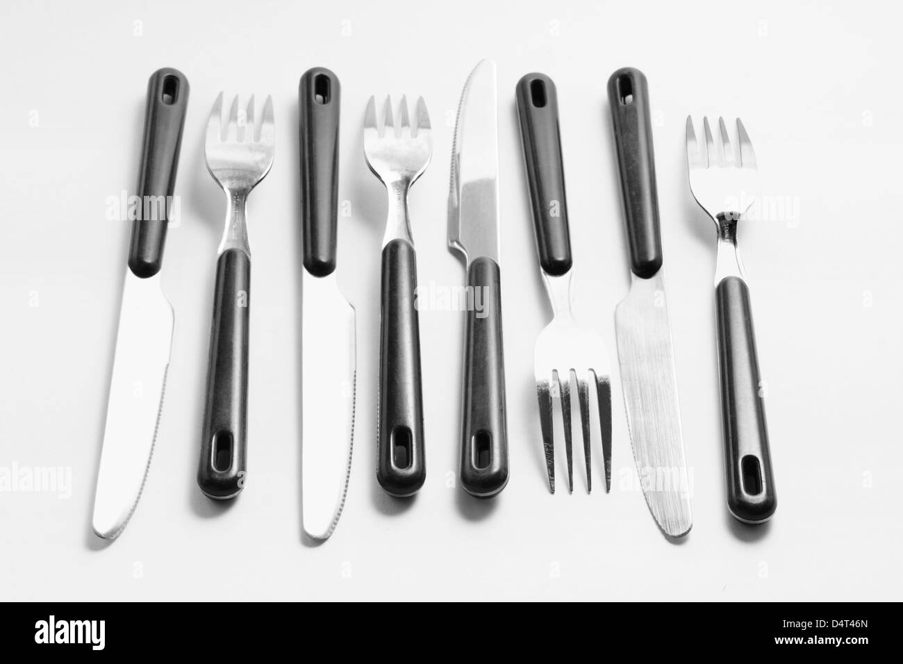 Forks and Knives Stock Photo Alamy