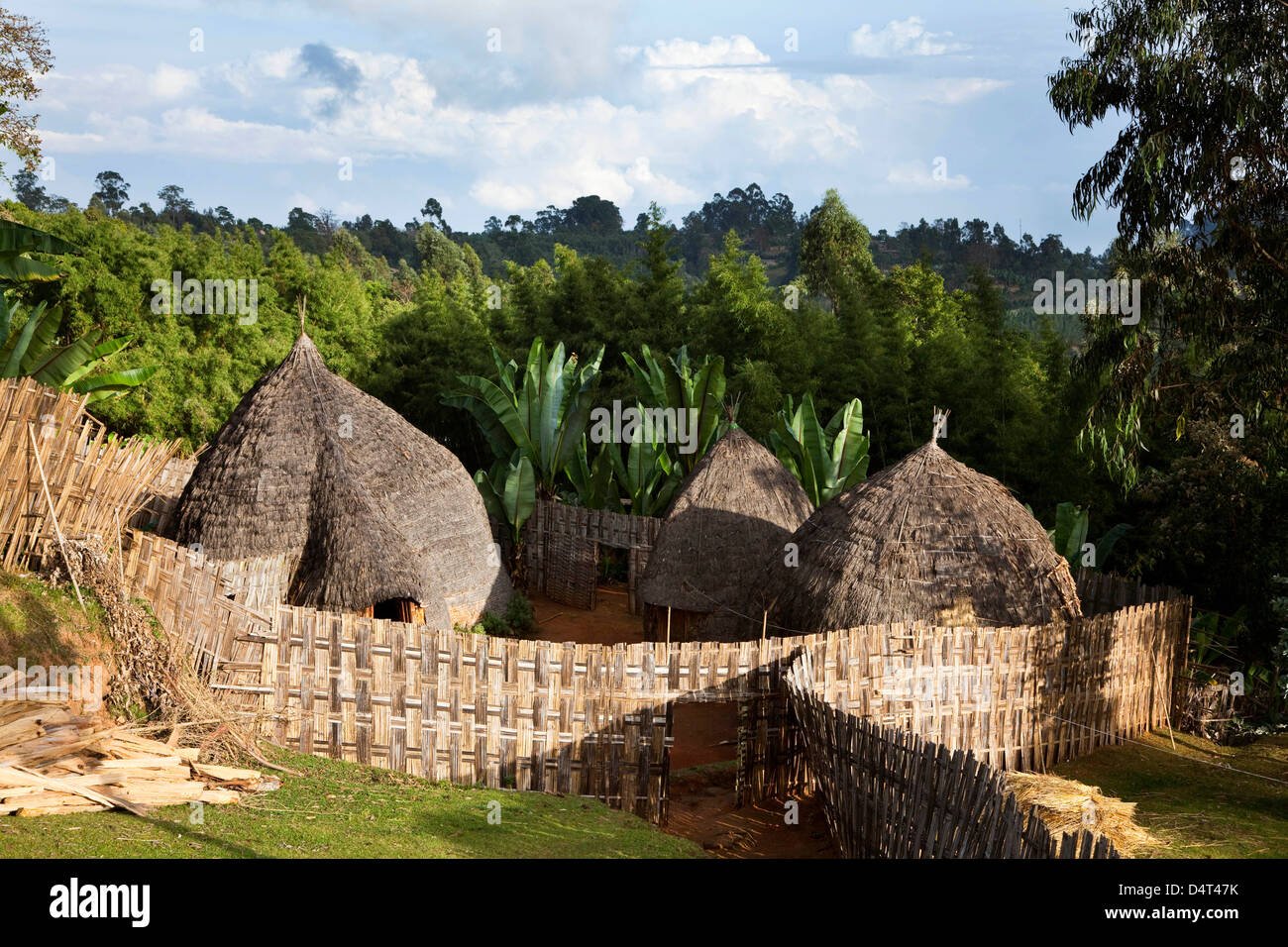 Dorze in the Guge Mountains, Ethiopia Stock Photo