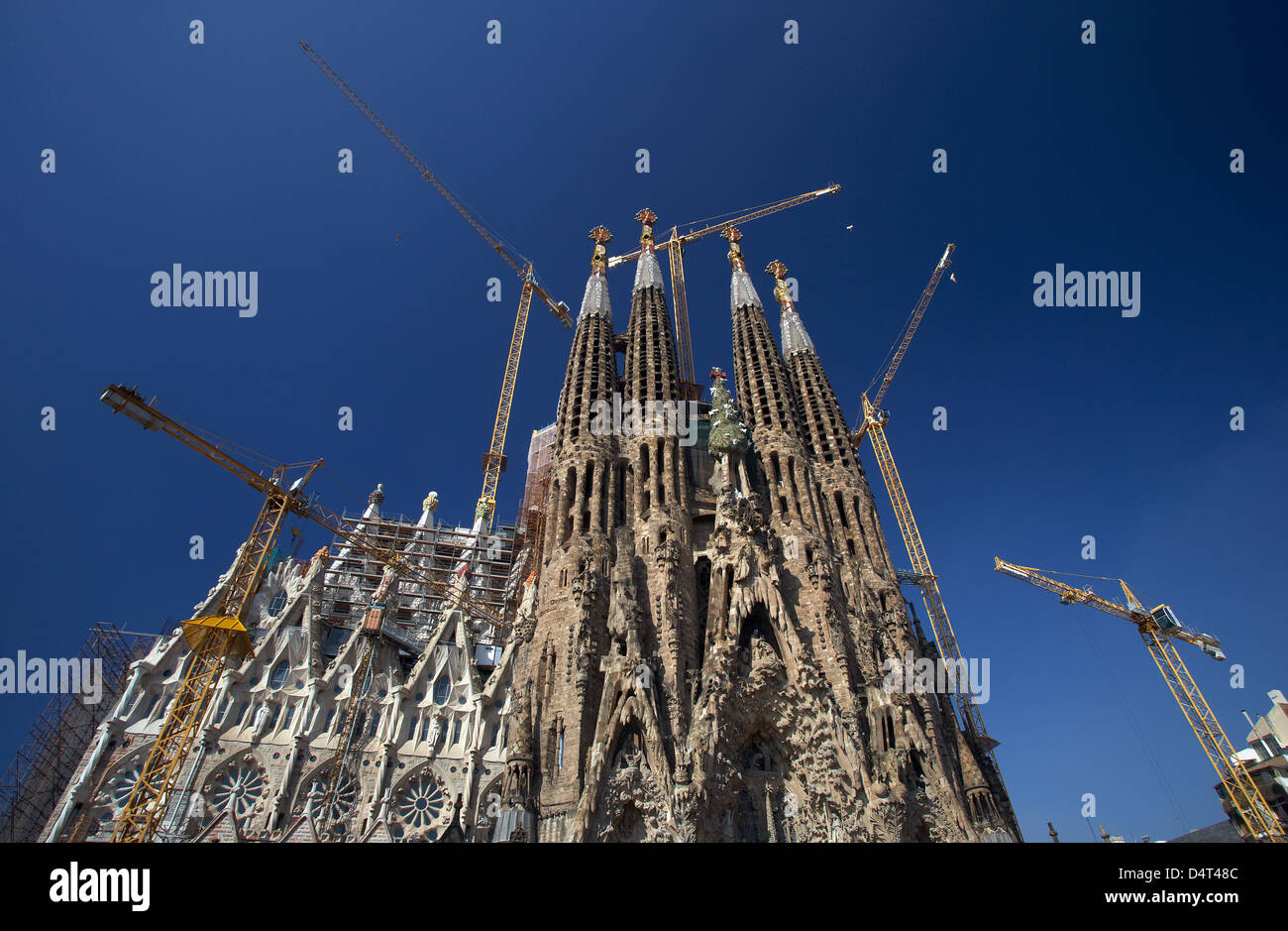 Barcelona, Spain, La Sagrada Familia, the cathedral of the architect Antonio Gaudi Stock Photo