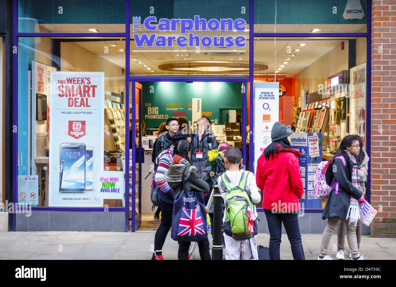 Carphone Warehouse Store Canterbury Kent England Stock Photo Alamy