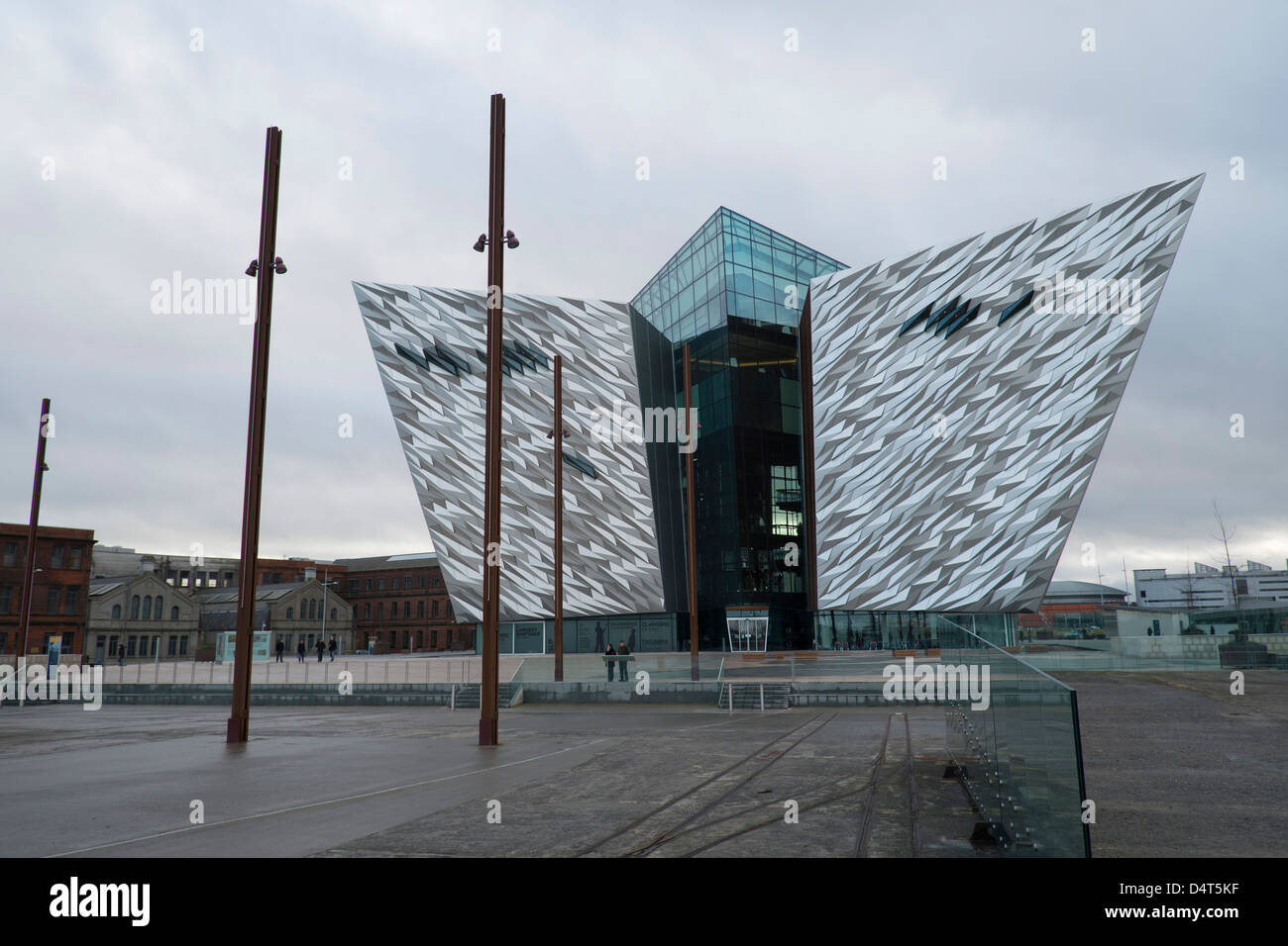 A view of the Titanic museum in Belfast. Stock Photo