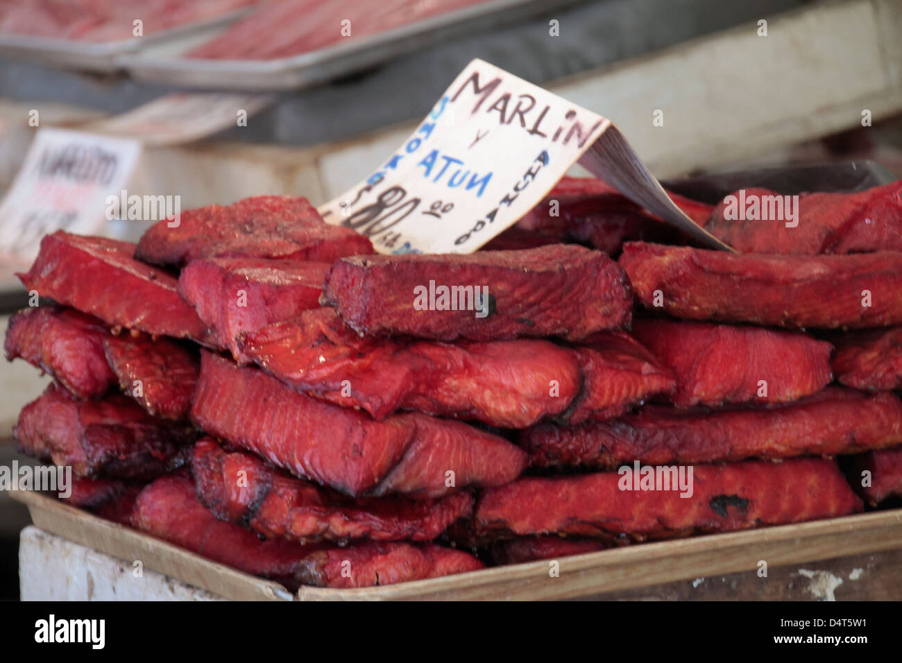 A stack of smoked fish fillets Stock Photo Alamy