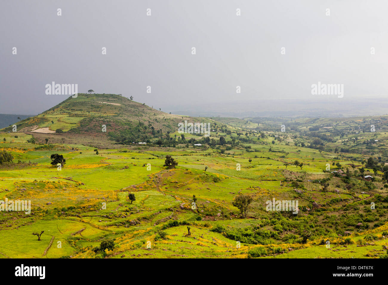 Landscape between Gonder and Lake Tana, Ethiopia Stock Photo