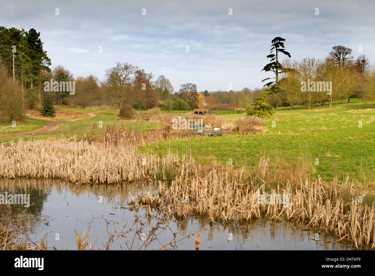 Marks Hall Estate, Braintree, Essex. A view inside the grounds on a